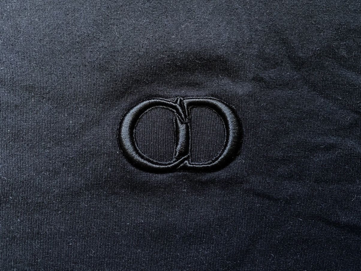 Dior Christian Dior Embroidered CD Icon Logo Black Cotton T-shirt Size US L / EU 52-54 / 3 - 9 Thumbnail