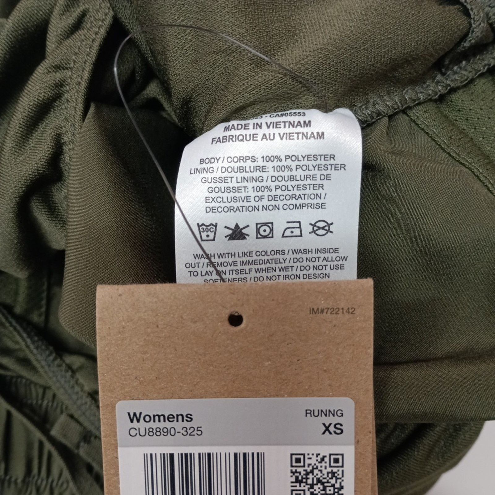 Nike Nike Tempo Running Shorts Women's XS Dark Green Dri-Fit Size 26" / US 2 / IT 38 - 4 Thumbnail