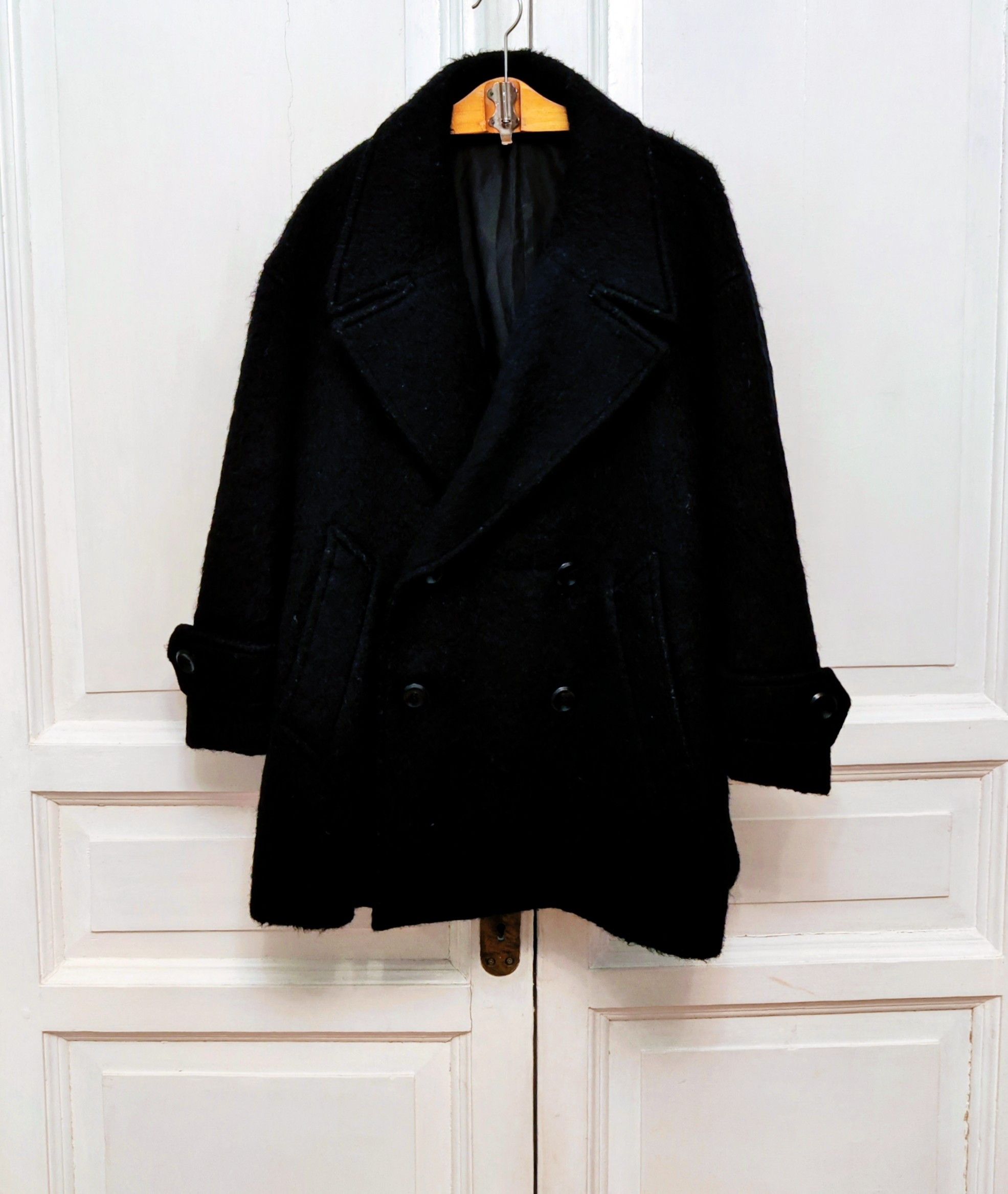 Kazuyuki Kumagai Attachment Wide wool/alpaca coat.Like Elena Dawson or Layer-0 Size US XXL / EU 58 / 5 - 3 Thumbnail