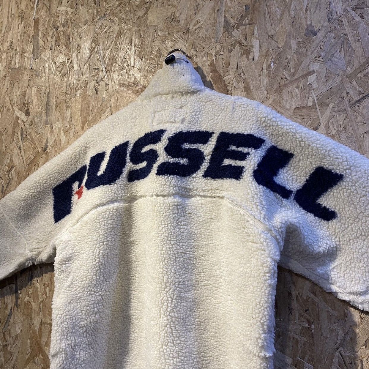 Russell Athletic × Vintage Vintage 90s Russell Athletic Fleece Jacket Spell Out Size US M / EU 48-50 / 2 - 5 Thumbnail