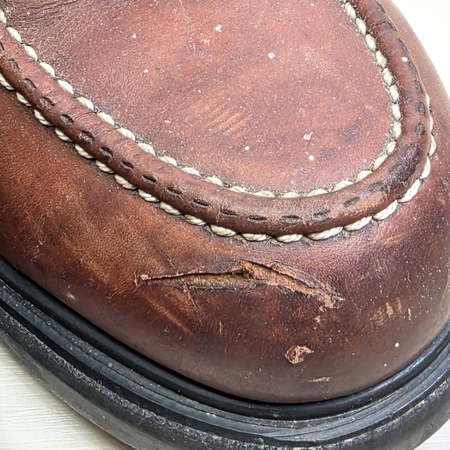 Vintage VINTAGE Red Wing 4440 Moc Toe Boots Brown Steel Toe Men's Size 9 E USA Size US 9 / EU 42 - 6 Thumbnail