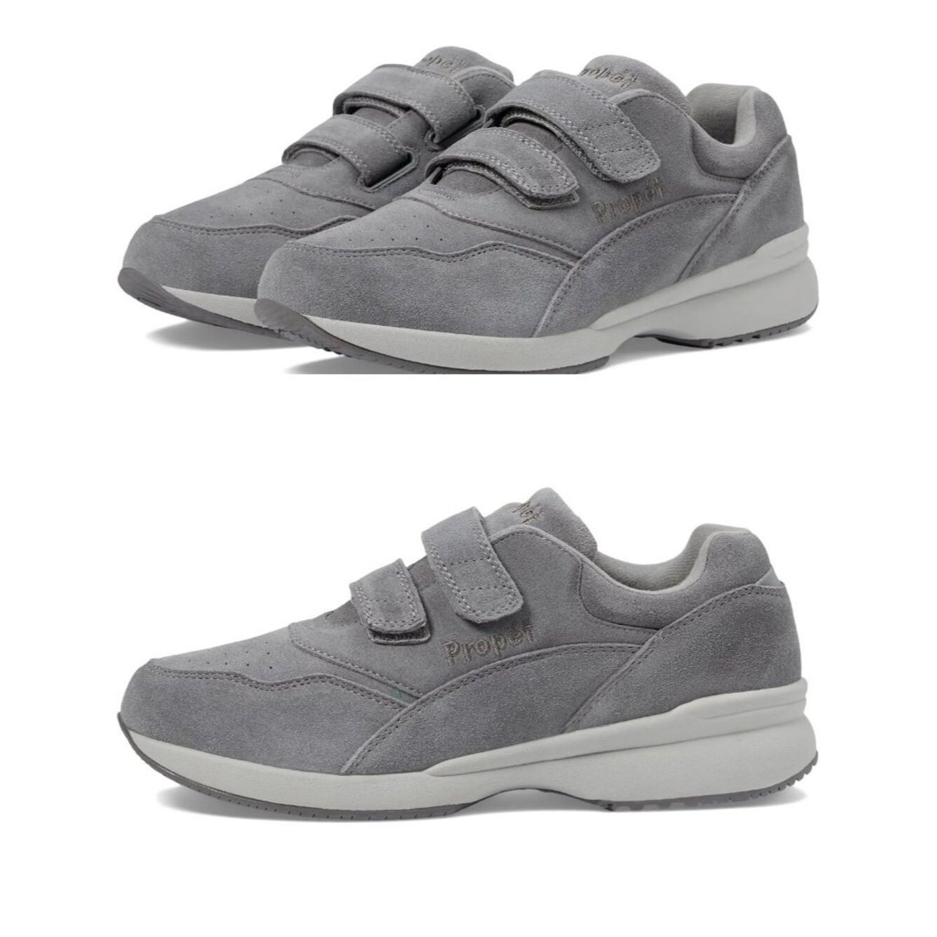 Other NWT New Propét Tour Walking Grey Suede Sneakers Size 7.5 XX Size US 7.5 / IT 37.5 - 1 Thumbnail