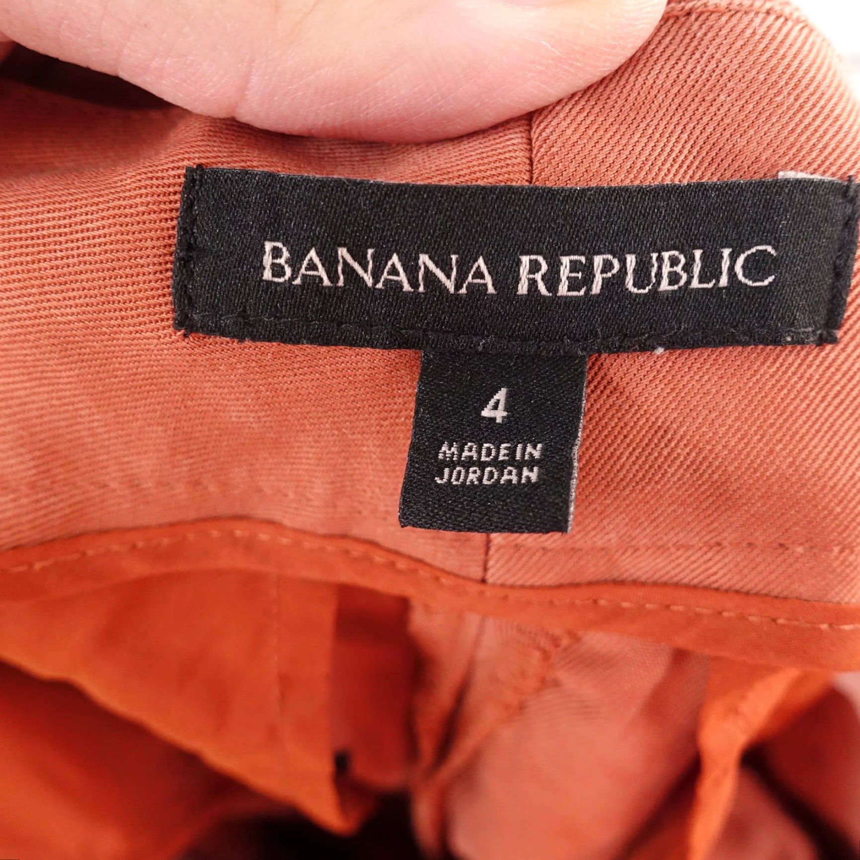 Banana Republic BANANA REPUBLIC CHINO ORANGE SHORTS WOMENS SIZE 4 FLAT FRONT Size 27" / US 4 / IT 40 - 5 Thumbnail