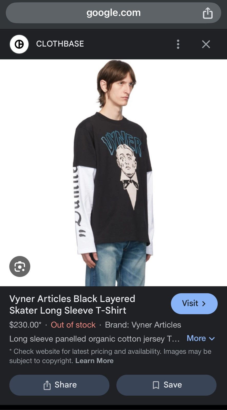 Japanese Brand × Vintage × Vyner Articles VYNER ARTICLES Authentic RARE Long Sleeve Size US S / EU 44-46 / 1 - 3 Thumbnail