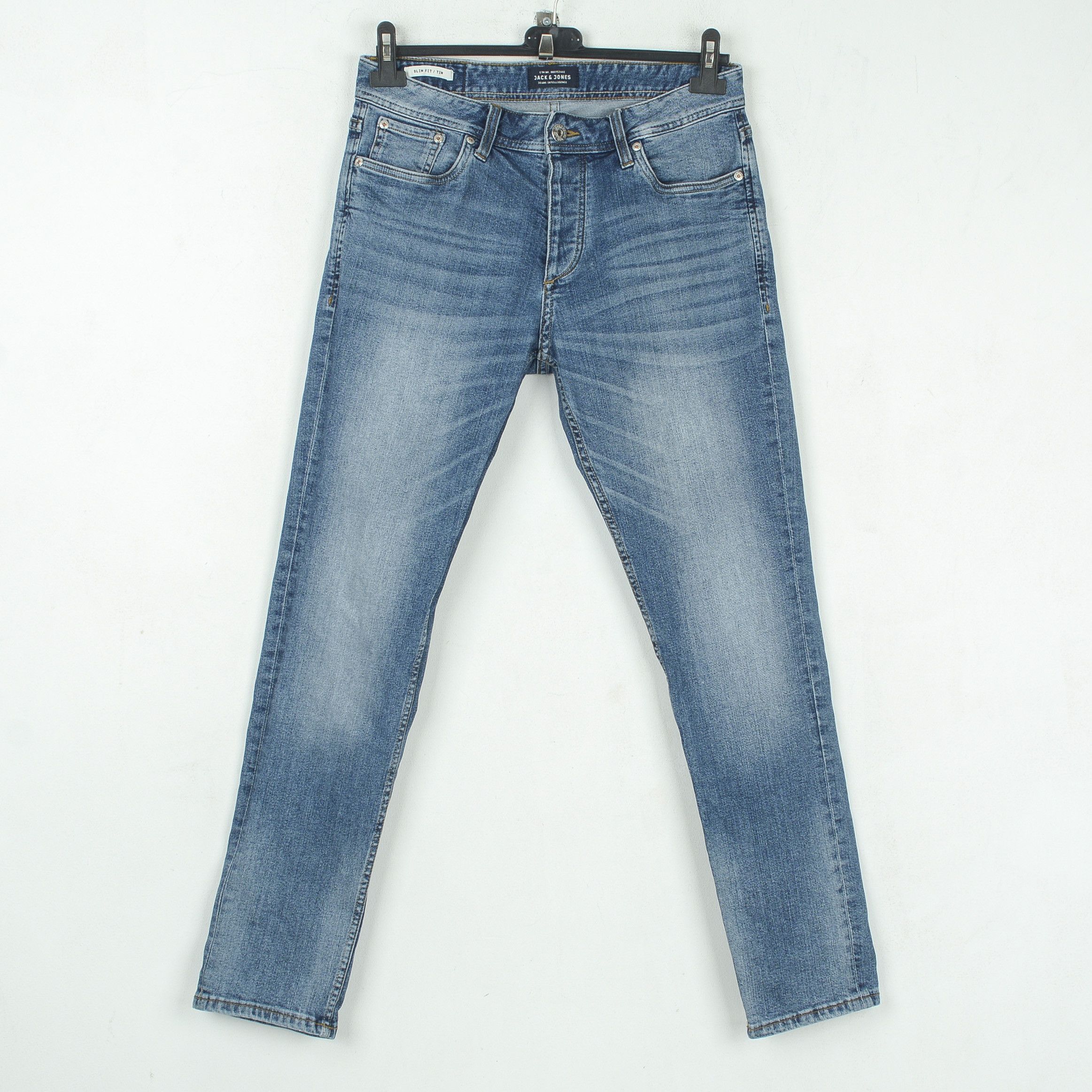 Jack & Jones Tim W29 L30 Slim Fit Straight Leg Jeans Denim Pants Trousers Size US 29 - 1 Thumbnail