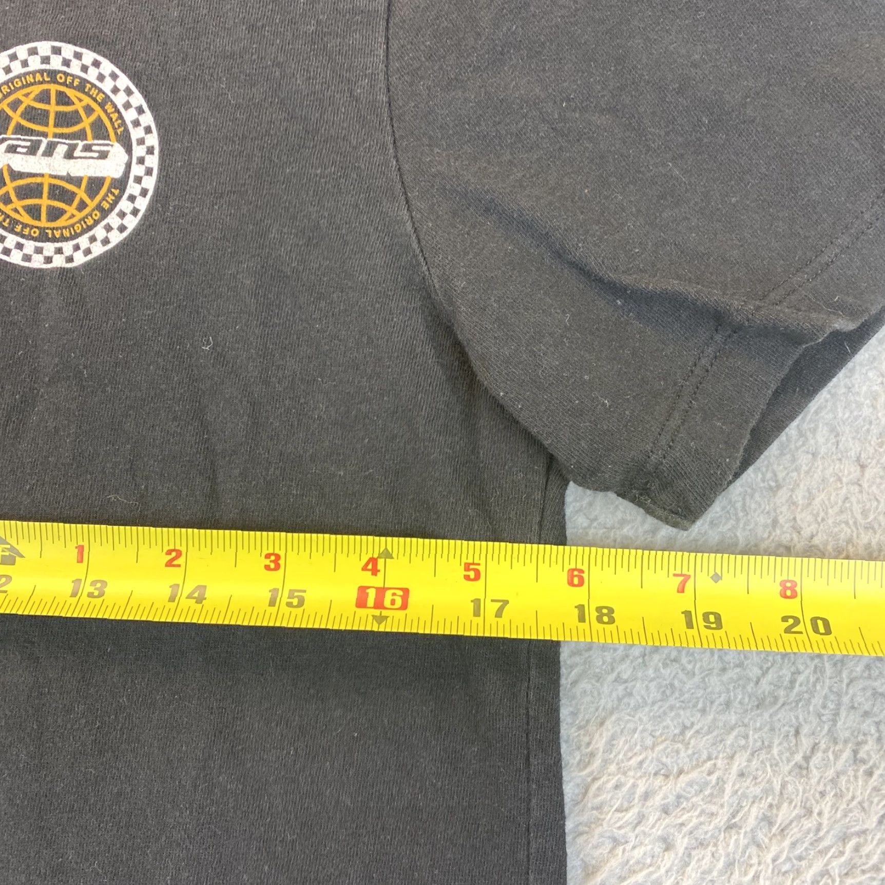 Vans Vans Globe Logo T-Shirt Men USA Size M Black 70-10 3D 90s Crew Neck Short Sleeve Cotton Preshrunk Regular Size US M / EU 48-50 / 2 - 5 Thumbnail