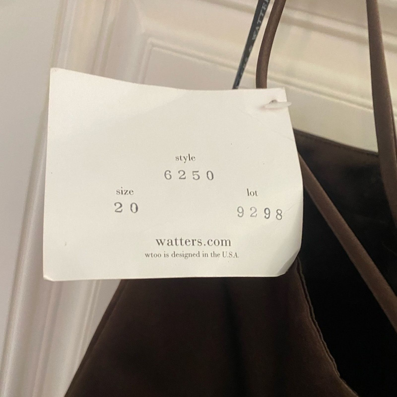 Other WTOO Watters Brown Strapless Formal Gown 20 Size 3XL / US 20-22 - 4 Thumbnail
