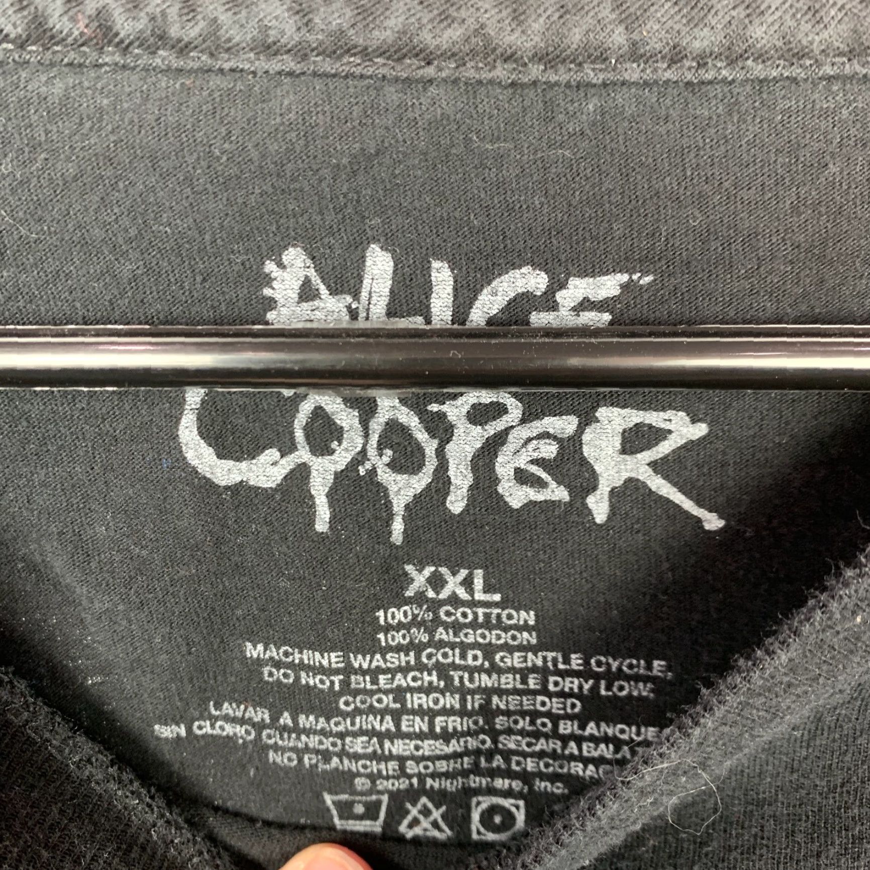 Vintage Alice Cooper 2021 Tour Detroit Muscle Crew Black Shirt XXL Mens T-Shirt Short Sleeve Crew Neck Band Tee Size US XXL / EU 58 / 5 - 3 Thumbnail