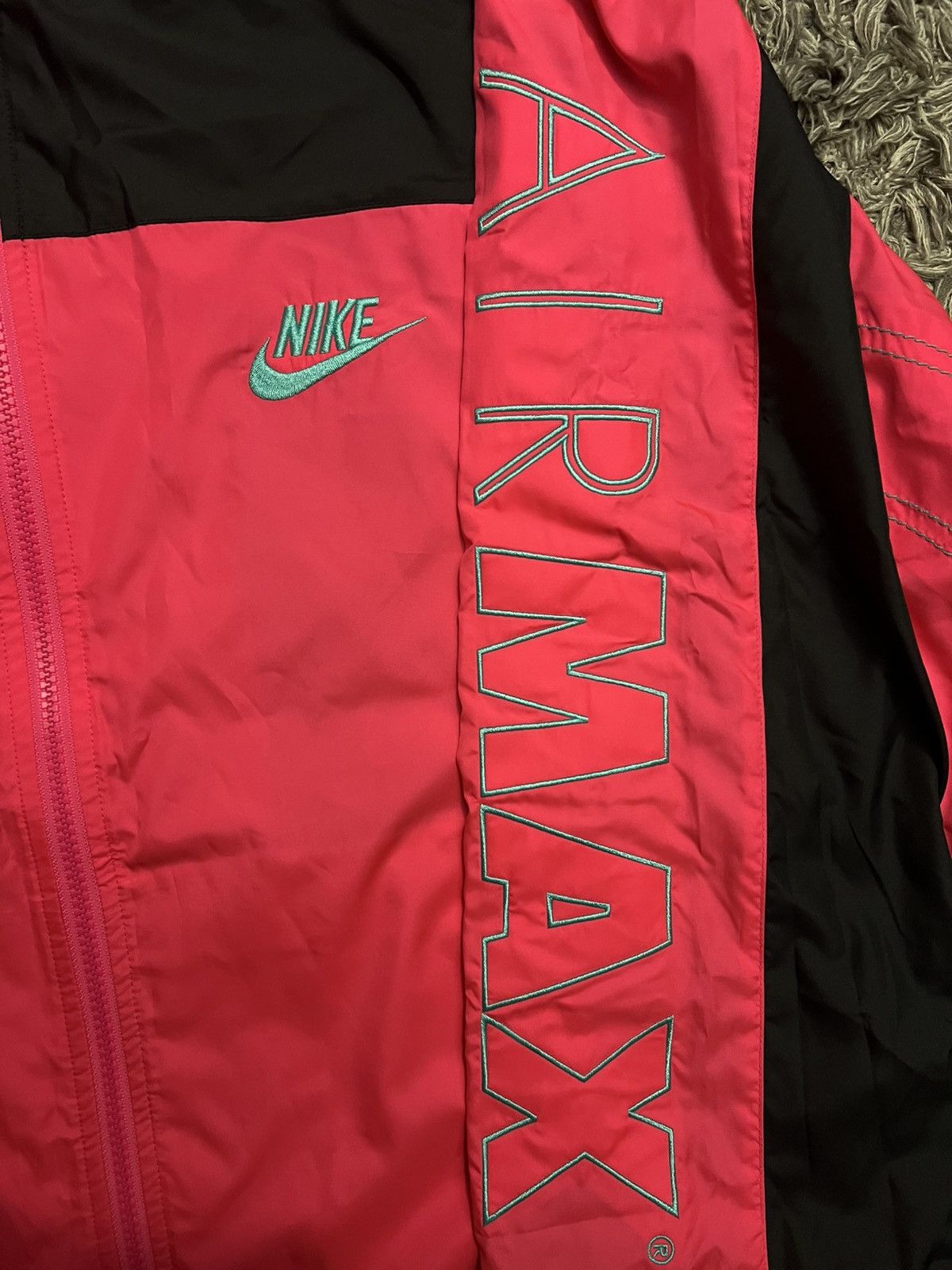 Nike × atmos Nike/Atmos Vintage Patchwork Track Jacket - pink/hyper jade Size US M / EU 48-50 / 2 - 6 Thumbnail