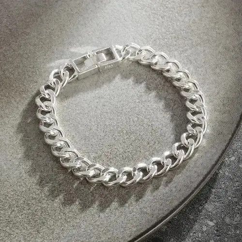 Other Vintage Silver Chain Bracelet Size ONE SIZE - 2 Thumbnail