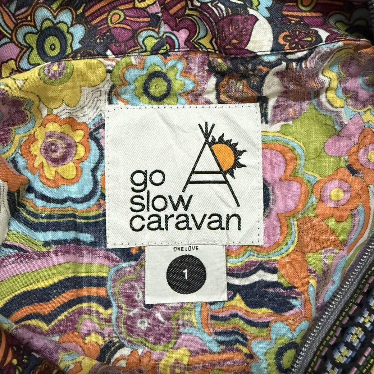 go slow caravan Go Slow Caravan Vest Retro Floral Psychedelic Style Size US S / EU 44-46 / 1 - 6 Thumbnail