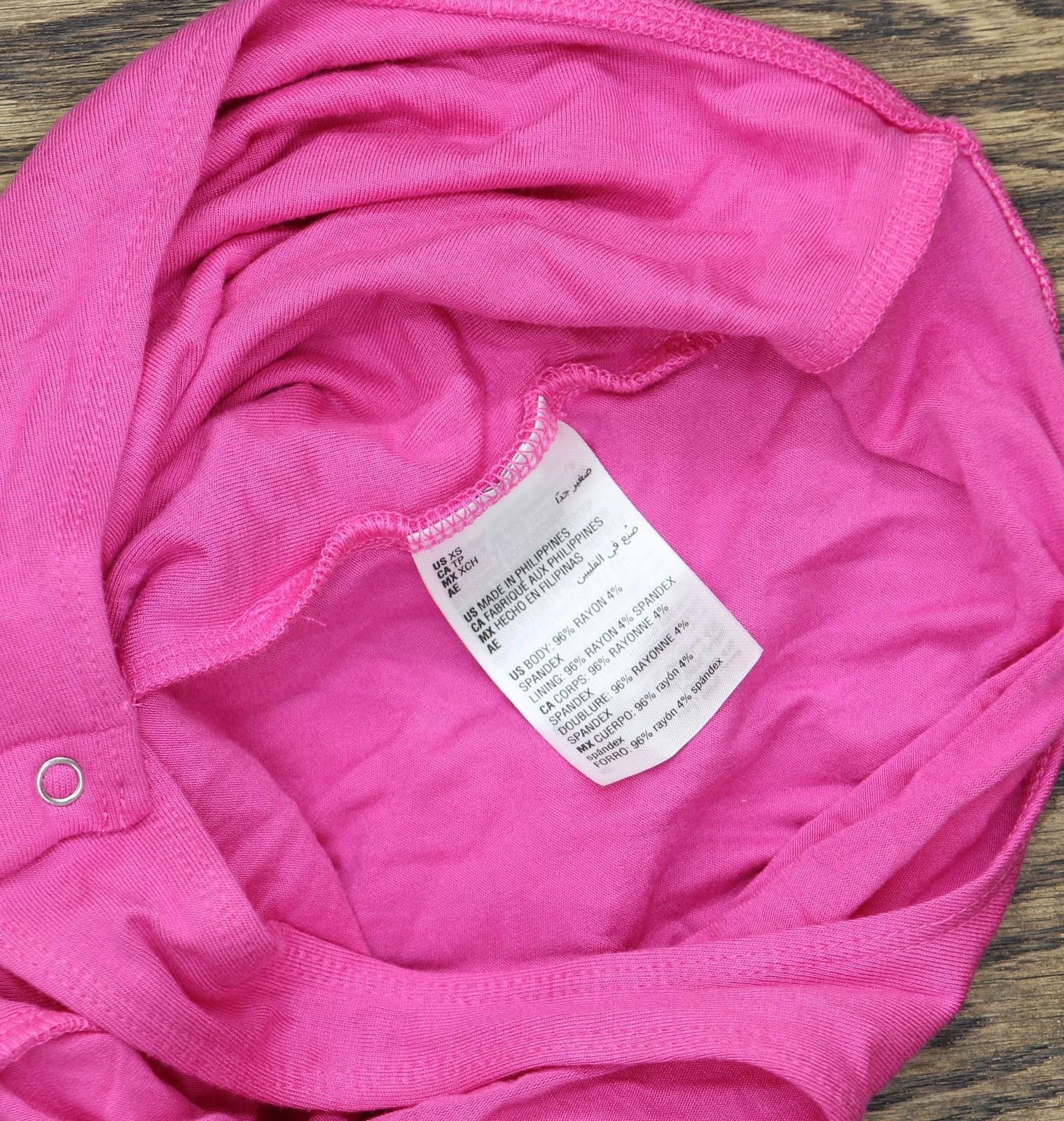 Bar III Bar Iii Womens Bodycon Knit Bodysuit Pink Xs Size 26" / US 2 / IT 38 - 5 Thumbnail