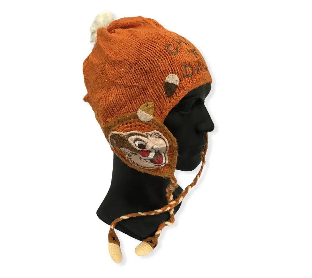 Disney Vintage Cheap And Dale Cartoon Knit Beanie Hat Size ONE SIZE - 1 Thumbnail