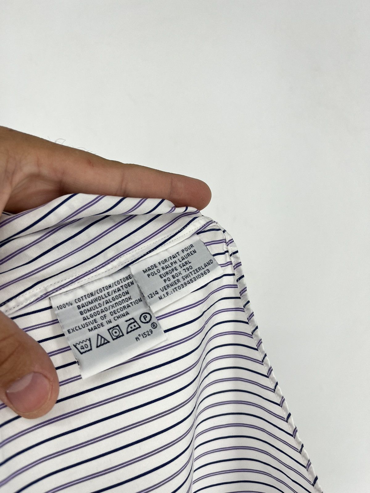 Polo Ralph Lauren × Ralph Lauren Vintage striped shirt polo Ralph Lauren size XL rare Size US XL / EU 56 / 4 - 9 Thumbnail