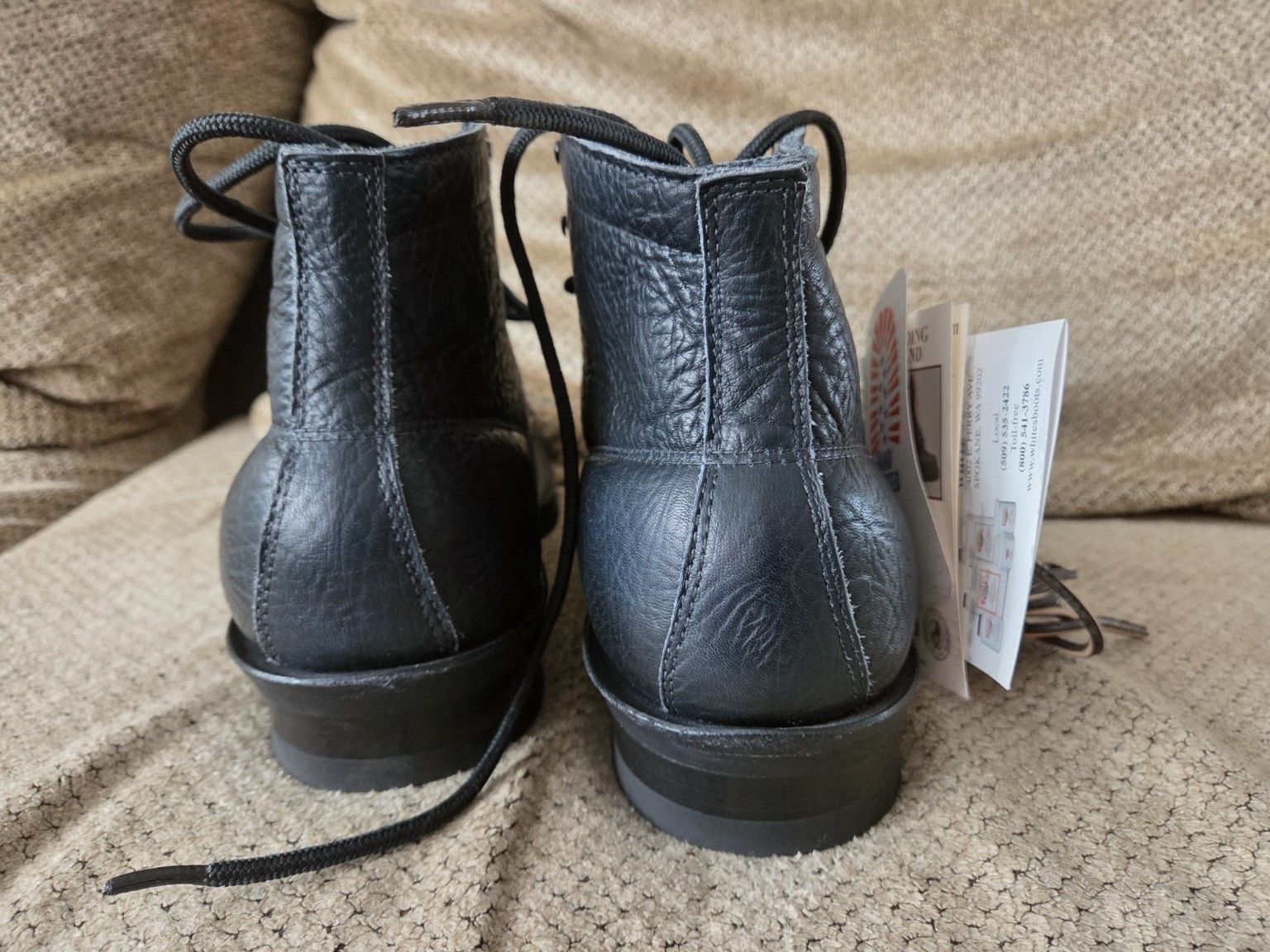 White's Boots White’s Boots Semi-Dress - Black Tumbled Leather-New w/ Tags Size US 12 / EU 45 - 3 Thumbnail