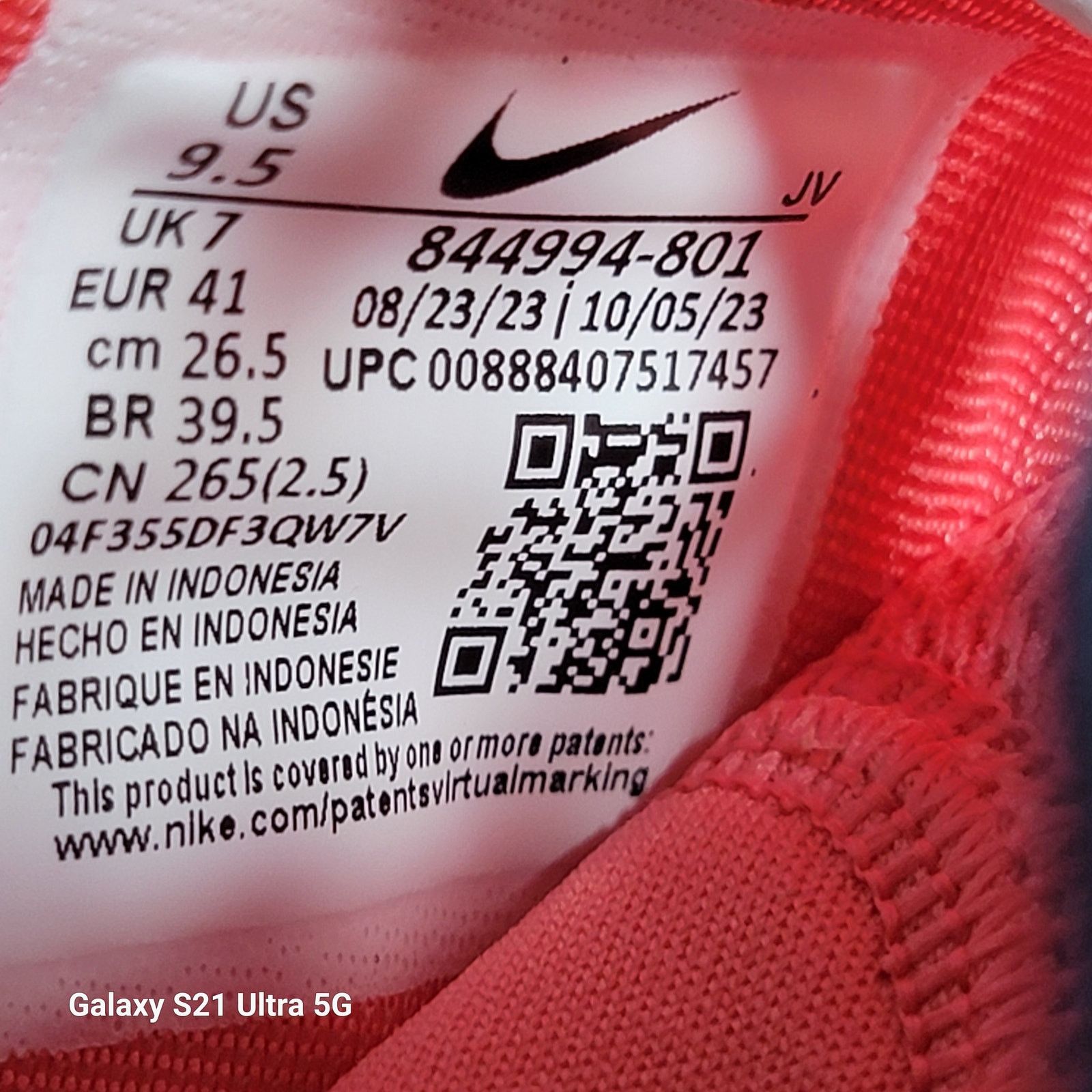 Nike Nike Women's Roshe One Sneakers Running Gym Sea Coral Sz 9.5 Size US 9.5 / IT 39.5 - 8 Thumbnail