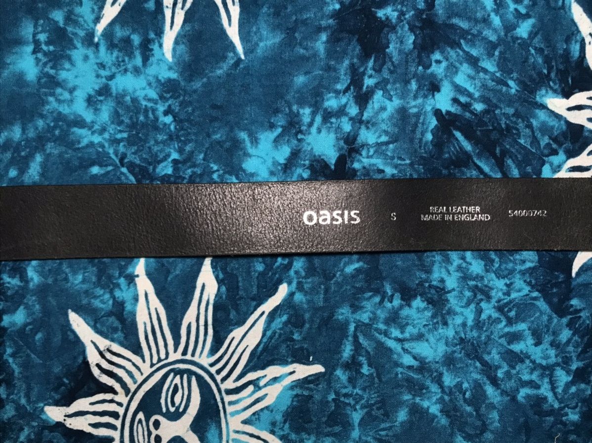 Other Y2K Avant Garde Flowers Leather Belt Oasis Size 26 - 11 Thumbnail