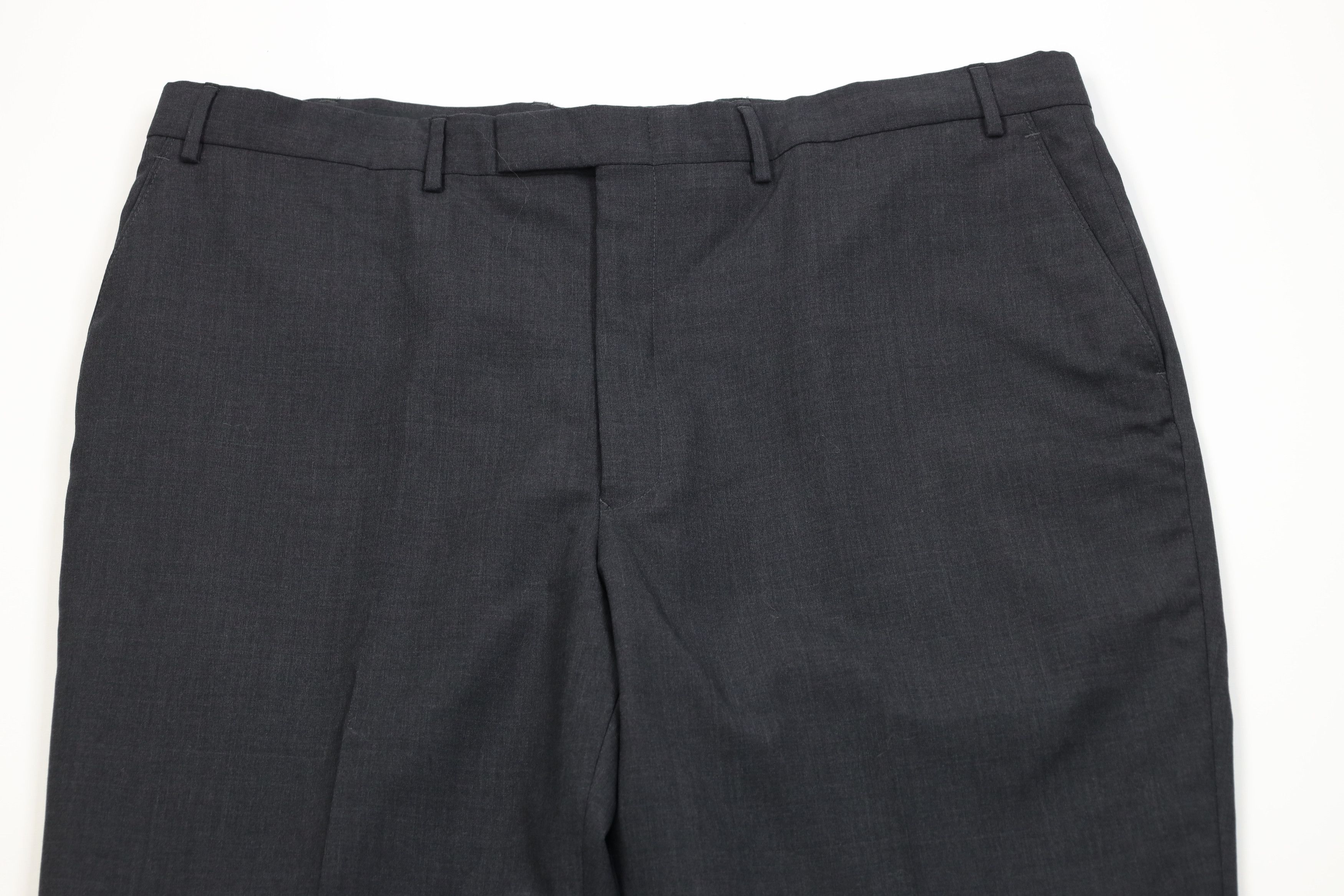 Vintage Vintage 90s Streetwear Wide Leg Chino Pants Charcoal Gray Size US 42 / EU 58 - 2 Thumbnail