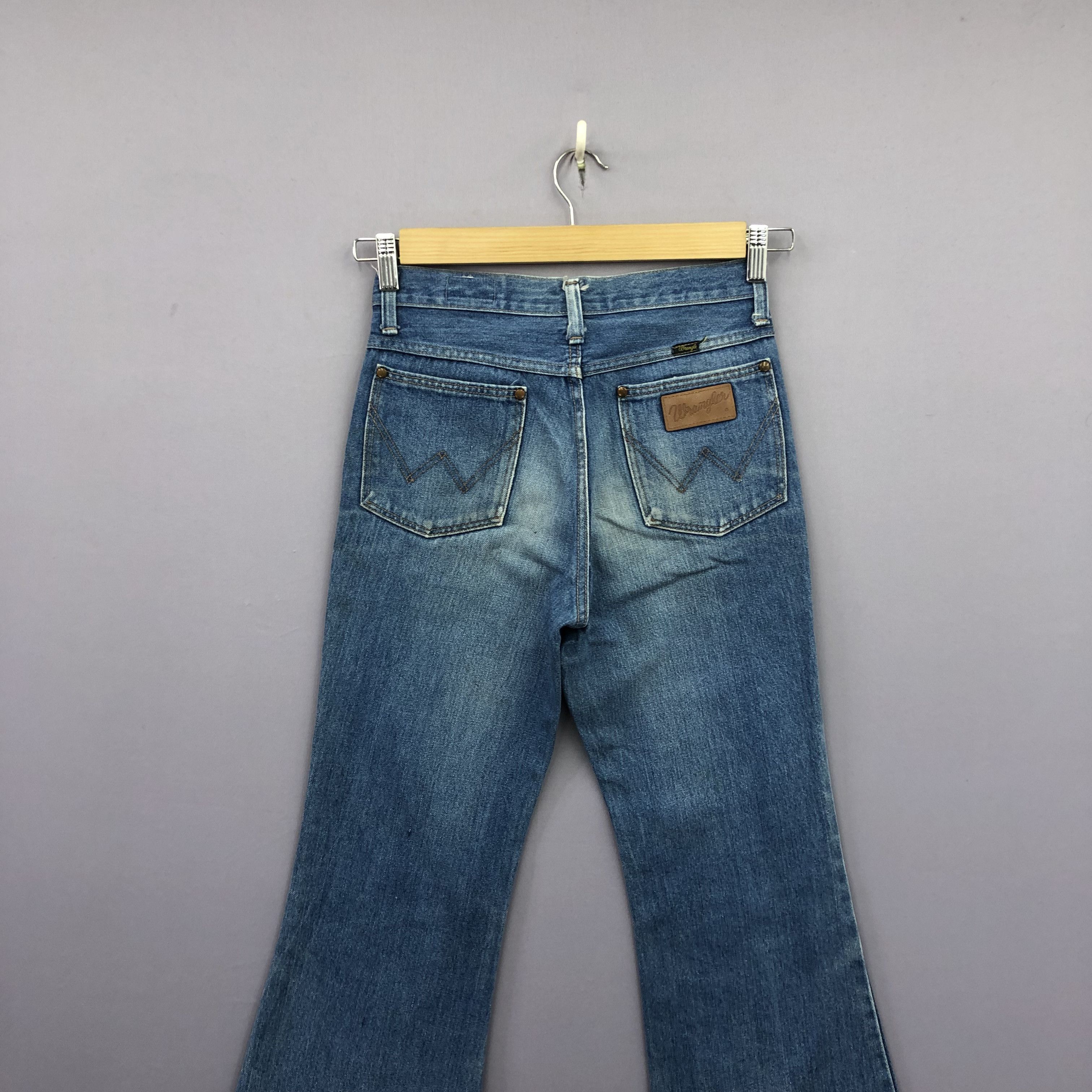 Wrangler Vintage 90s Wrangler Super Flare Blue Wash Jeans Denim Size 26" / US 2 / IT 38 - 4 Thumbnail