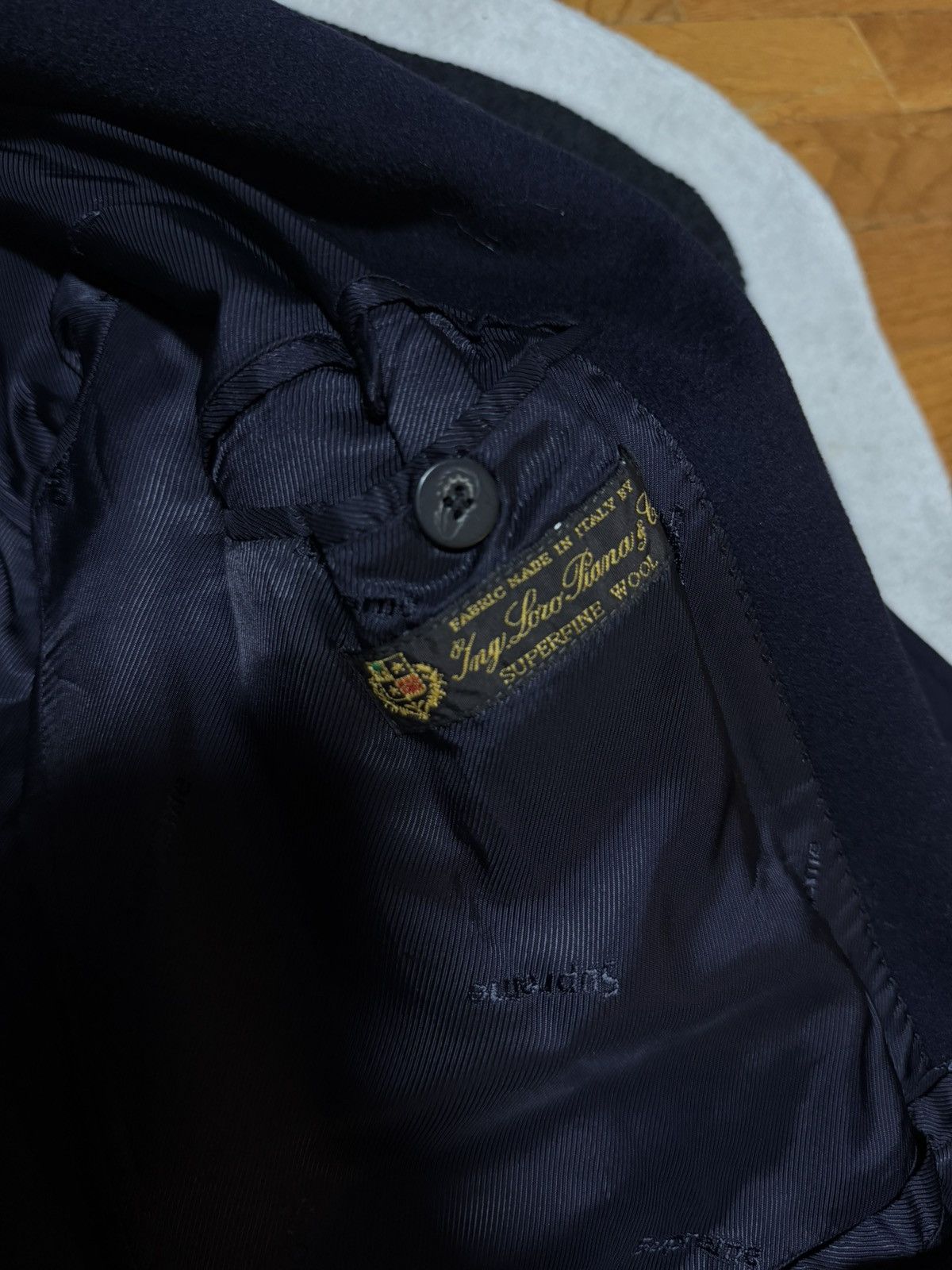 Supreme Supreme Loro Piana Wool Overcoat FW15 Dark Navy | Size US L / EU 52-54 / 3 - 5 Thumbnail