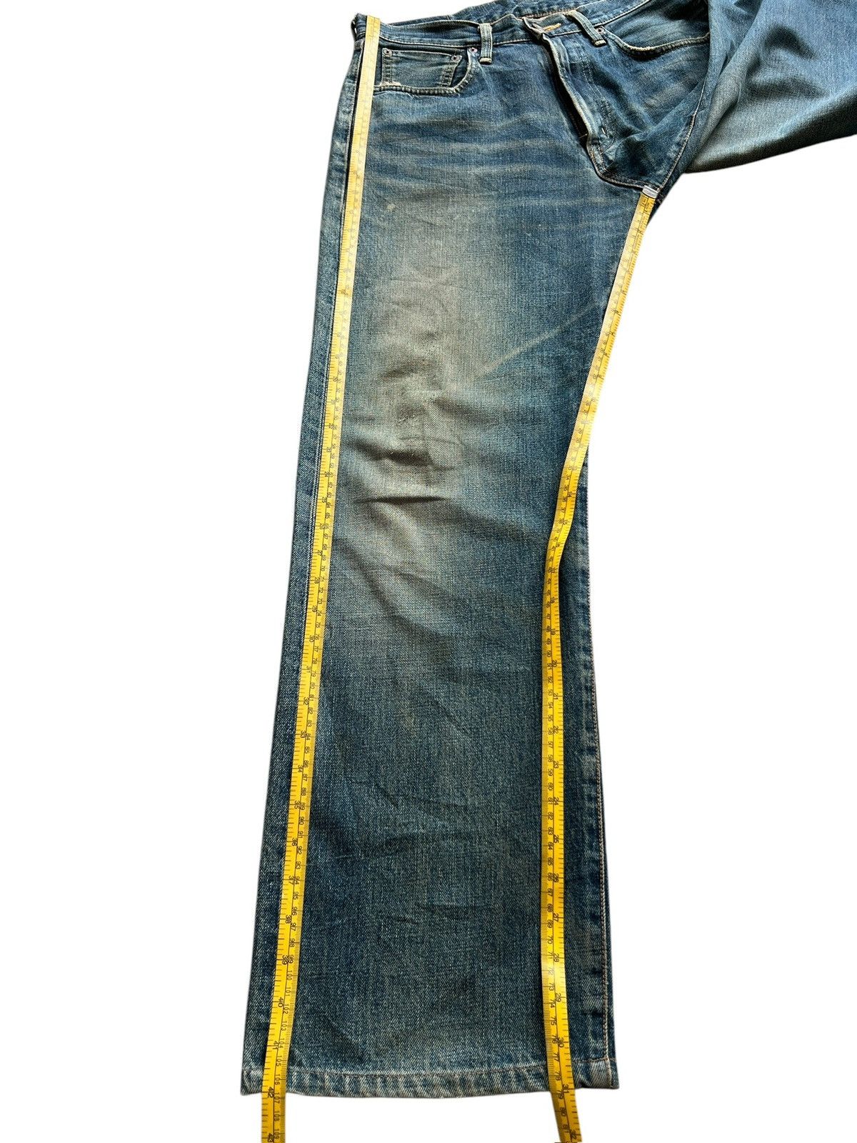 Edwin Vintage Edwin 505 Selvedge MudwashWide Denim Jeans 31x31 Size US 31 - 15 Thumbnail