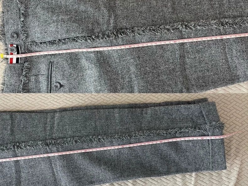Thom Browne Thom Browne size1 Grey Western trousers Size 34S - 9 Thumbnail