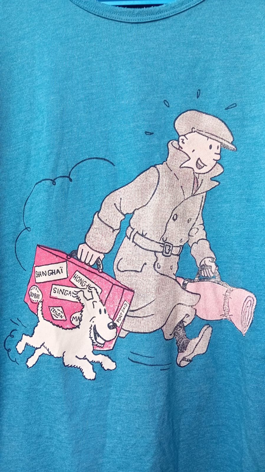 Anime Adventures of Tin Tin Homecoming Hergé Moulinsart tee Size US L / EU 52-54 / 3 - 2 Thumbnail