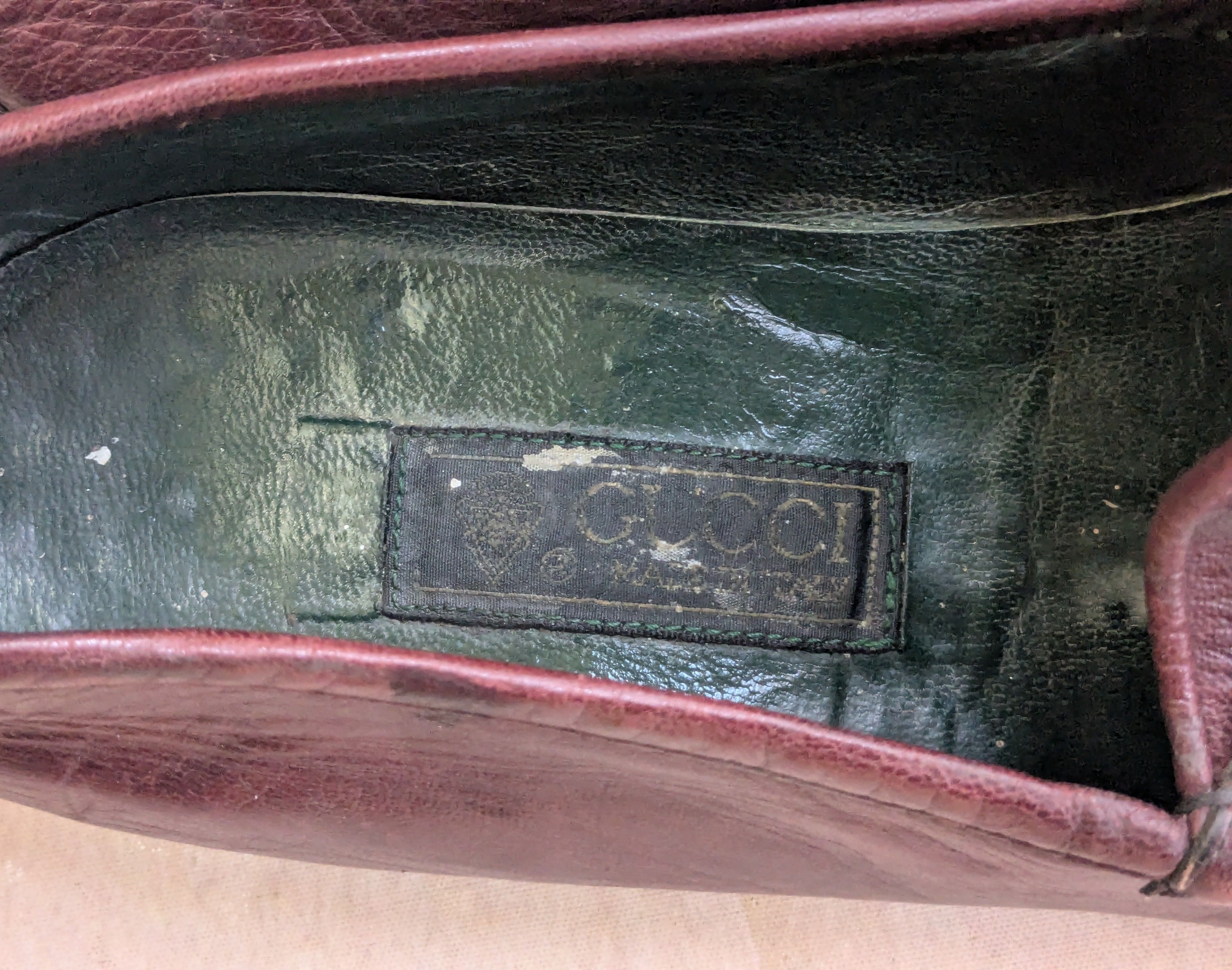Gucci Vintage Gucci Horsebit Loafers Burgundy Leather 11.5 Snaffle Size US 11.5 / EU 44-45 - 13 Thumbnail