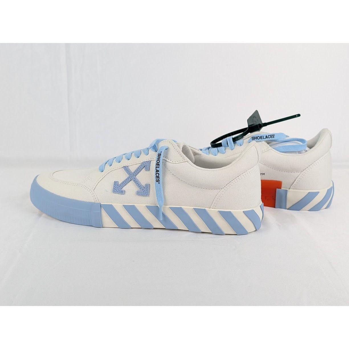 Off-White o1rshd1 Q:5 / Low Vulcanized Canvas Sneaker in Light Blue 46 Size US 13 / EU 46 - 8 Thumbnail
