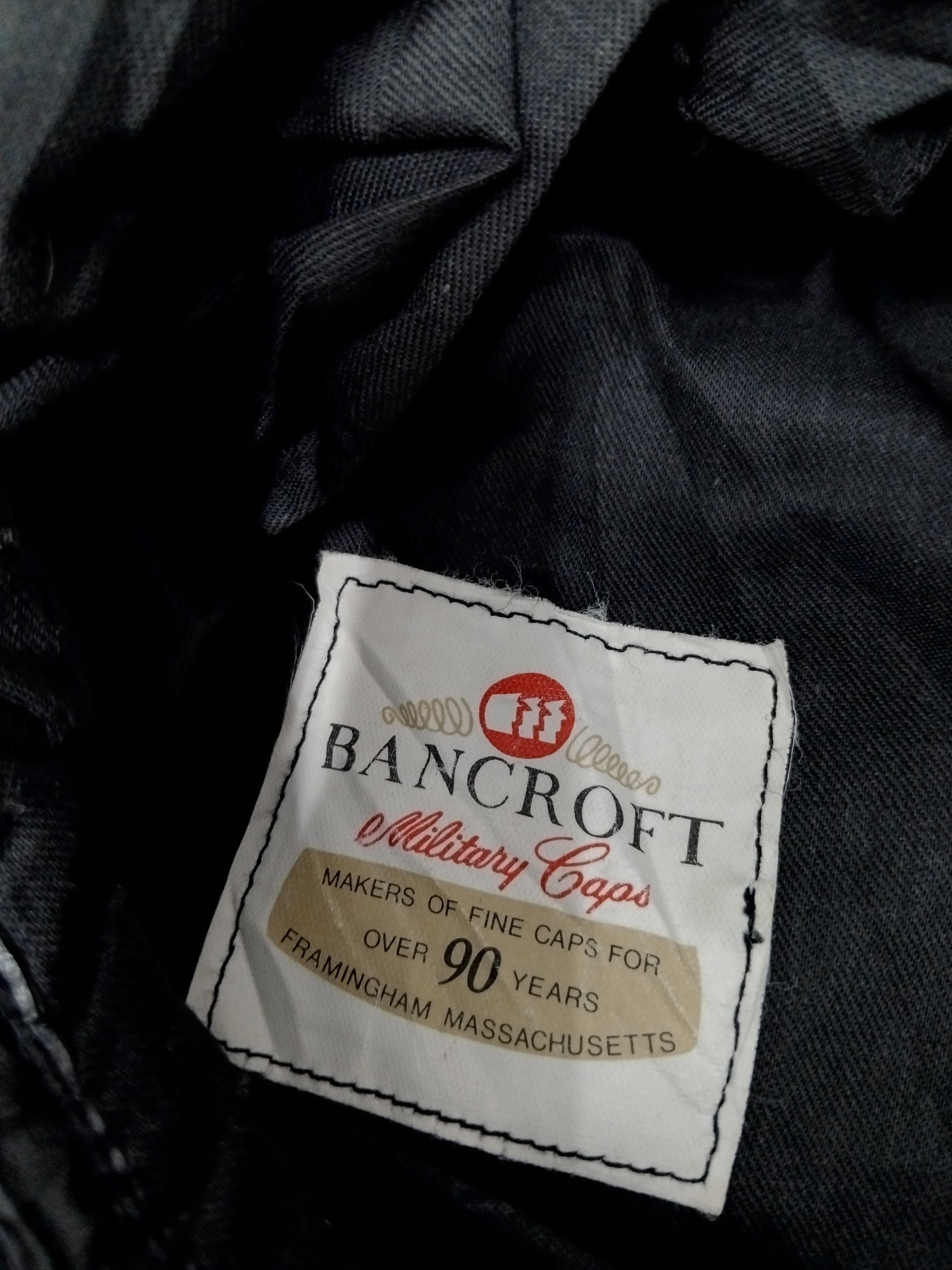 Japanese Brand 💥Bancroft maker over 90th black colour military cap hat Size ONE SIZE - 2 Thumbnail