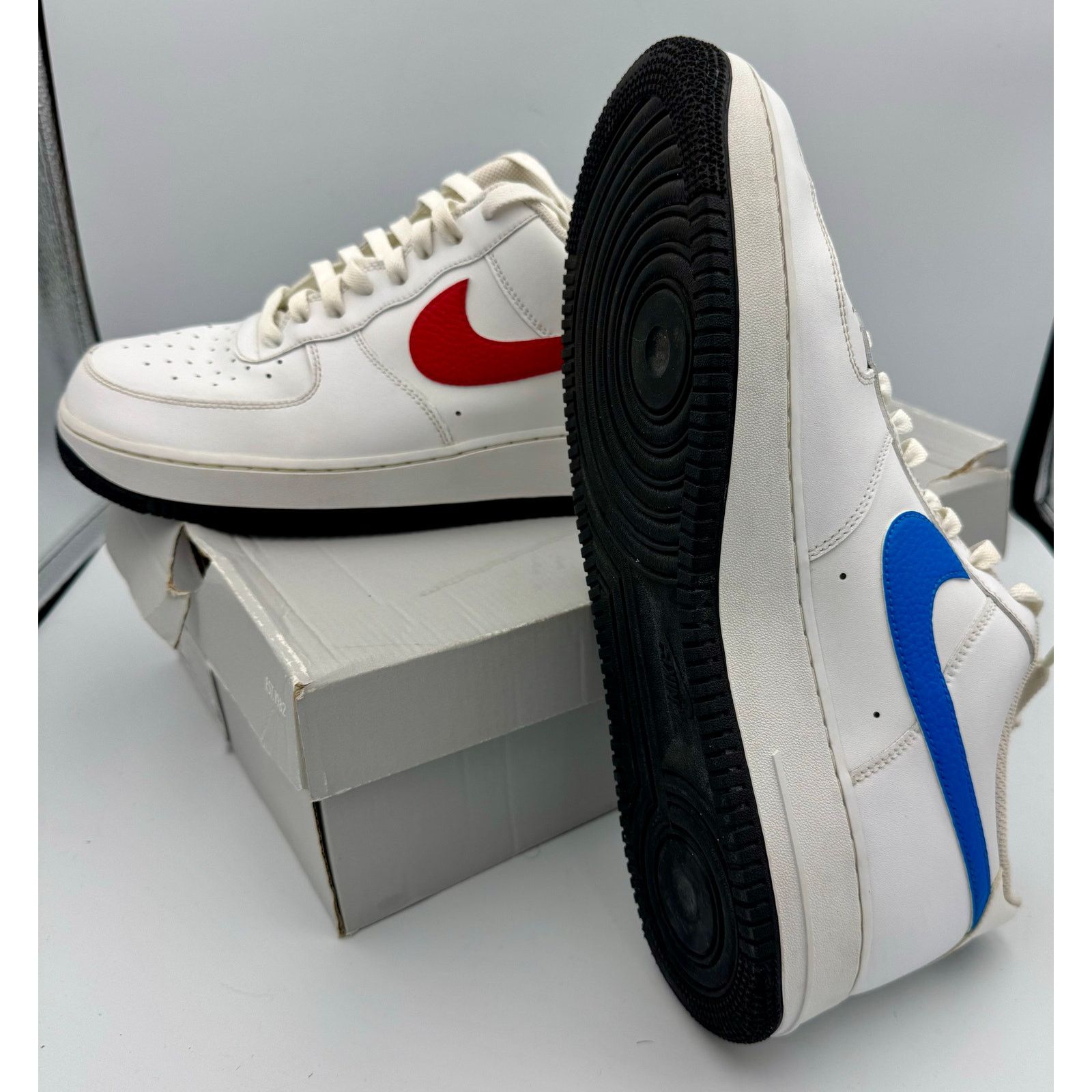 Nike Nike Air Force 1 Low White Red Blue Men's CT2816-100 - US12 Size US 12 / EU 45 - 7 Thumbnail