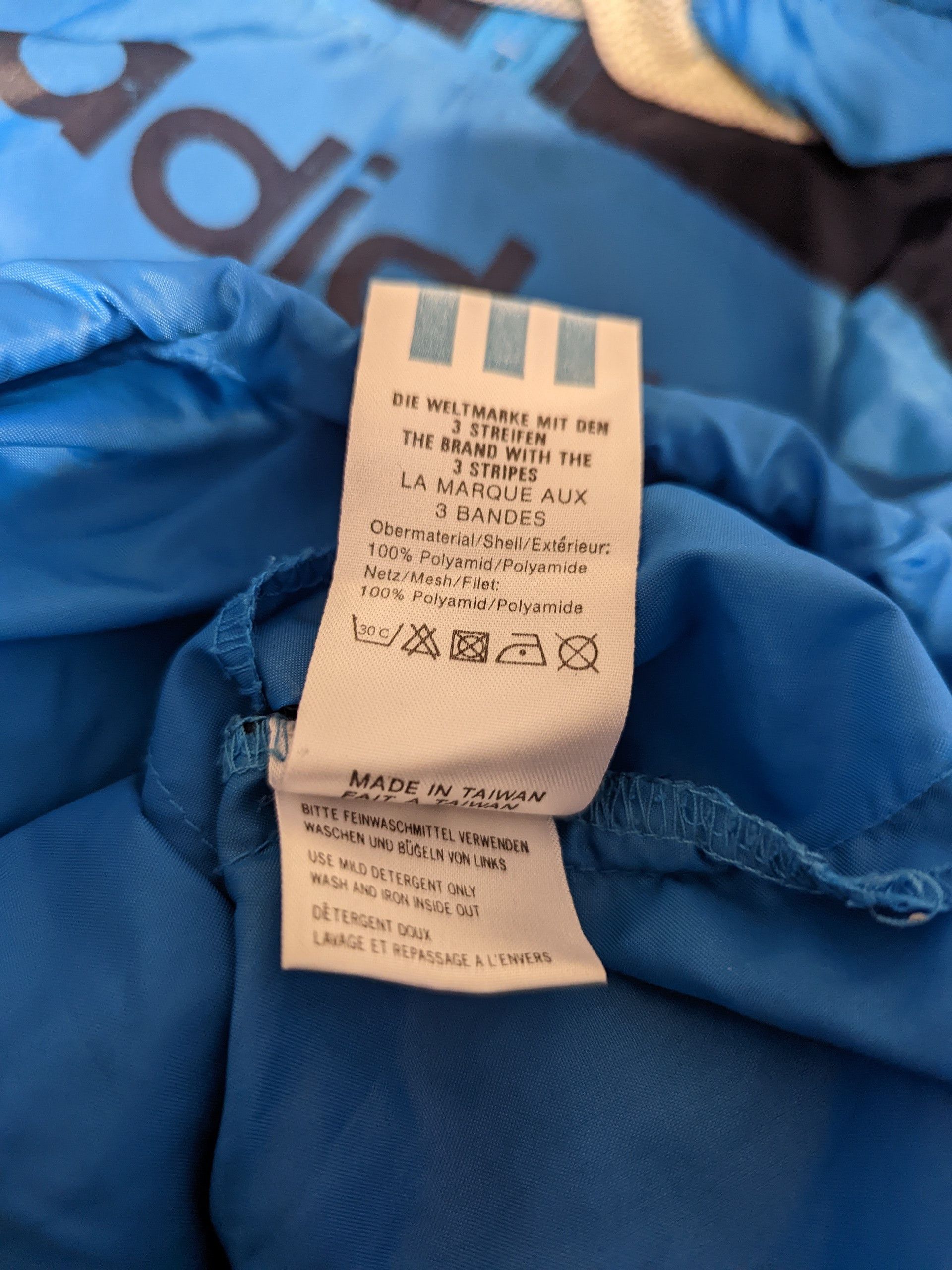 Adidas Vintage Adidas Trefoil Windbreaker 1990s Blue/Purple Taiwan Size US L / EU 52-54 / 3 - 4 Thumbnail