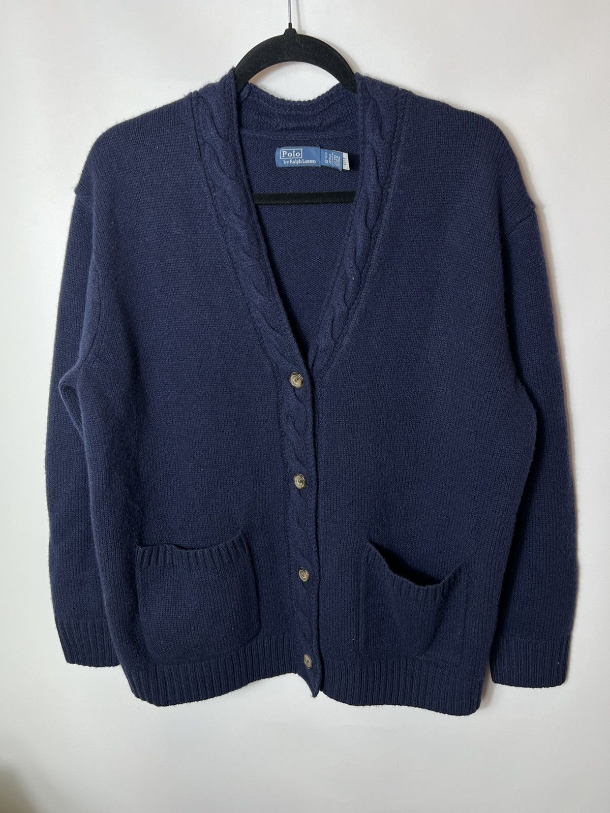 Polo Ralph Lauren Vintage Polo Ralph Lauren Wool Cashmere Hybrid Cardigan Size S / US 4 / IT 40 - 1 Thumbnail