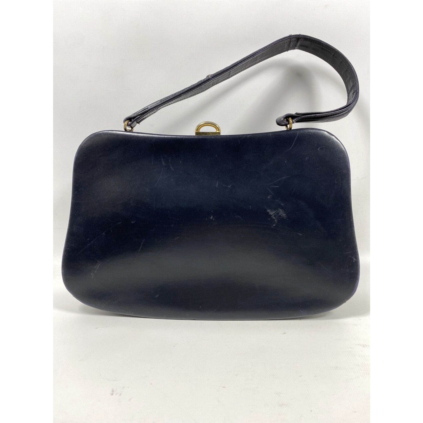 image of Coblentz Original Vintage Blue/black Handbag Purse +Change Purse, Made In France in White, Women's