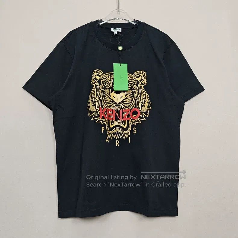 Kenzo Kenzo Black Classic Tiger Head Printed Logo Short-Sleeve T Size XL / US 12-14 / IT 48-50 - 1 Thumbnail