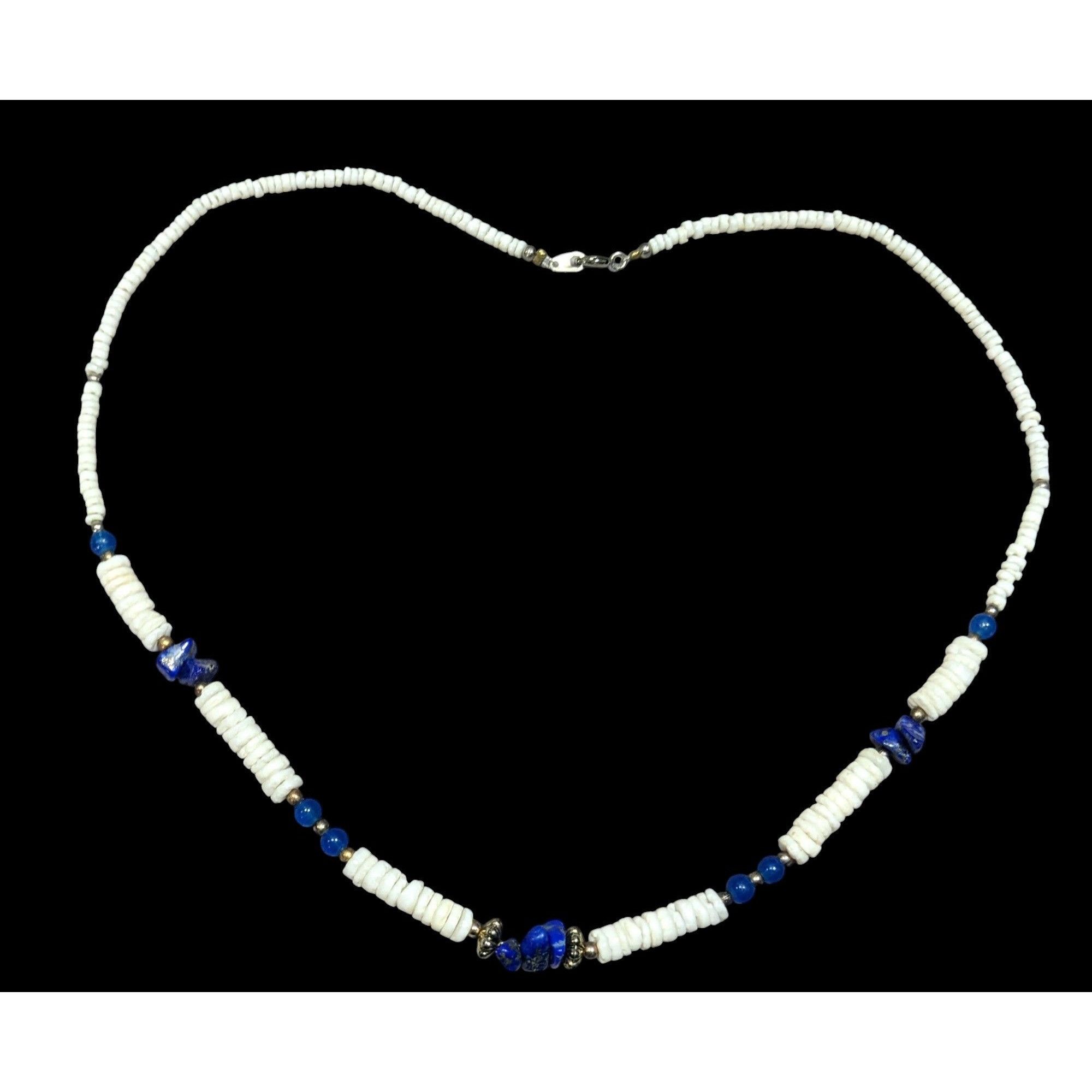 Other Vintage Shell And Lapis Lazuli Heishi Necklace Size ONE SIZE - 1 Thumbnail
