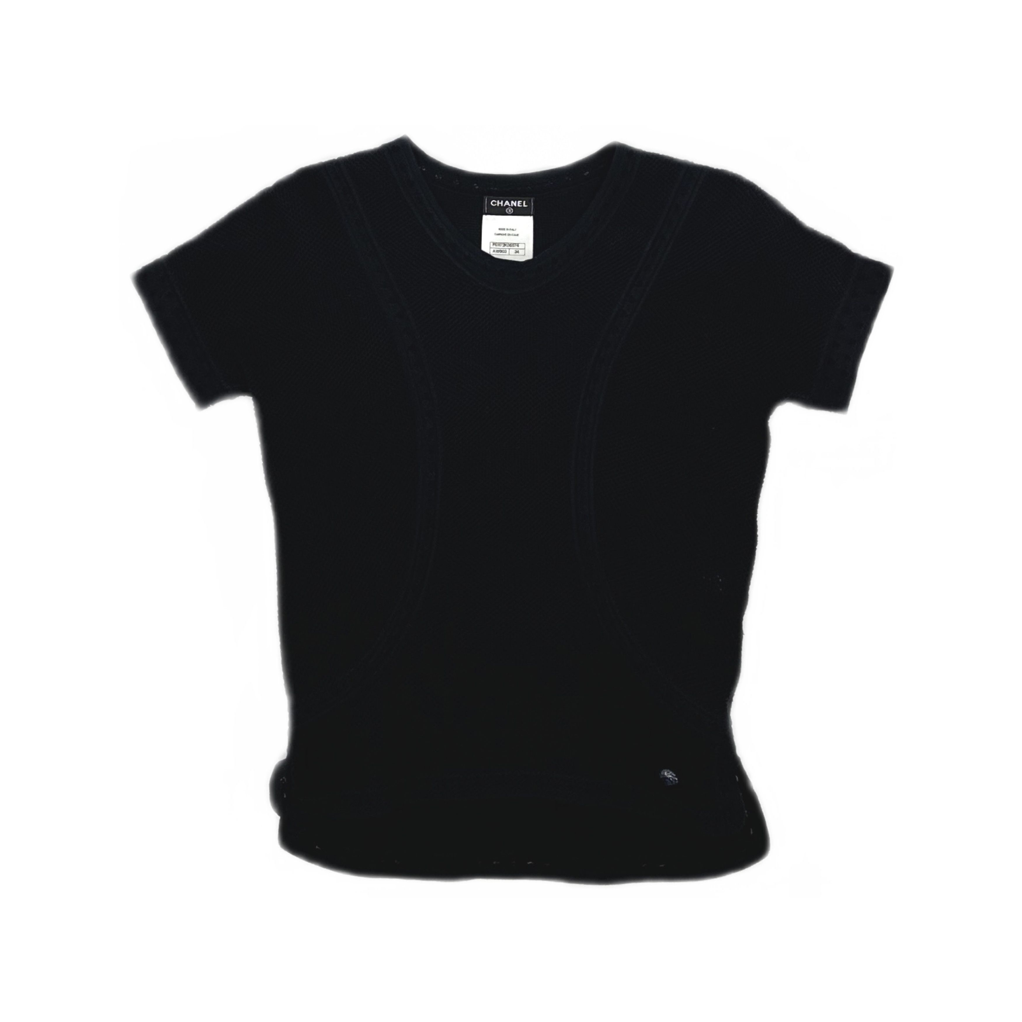 Chanel CHANEL Cotton Knit Top Size 34 Size XS / US 0-2 / IT 36-38 - 1 Thumbnail