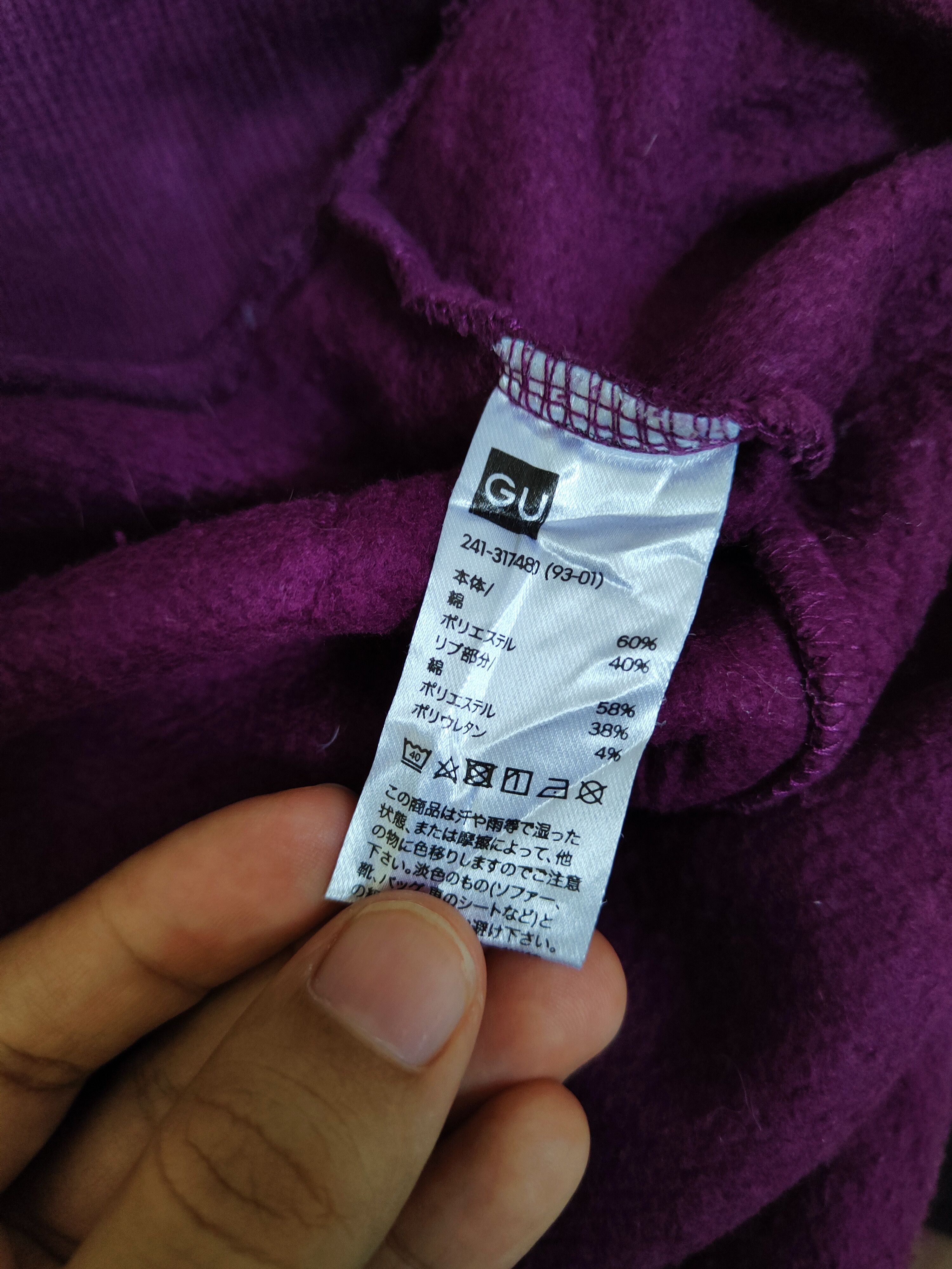 GU × Vintage Vintage 💥 Purple Hoodie Sweatshirts (Plain cool) Size XL / US 12-14 / IT 48-50 - 10 Thumbnail