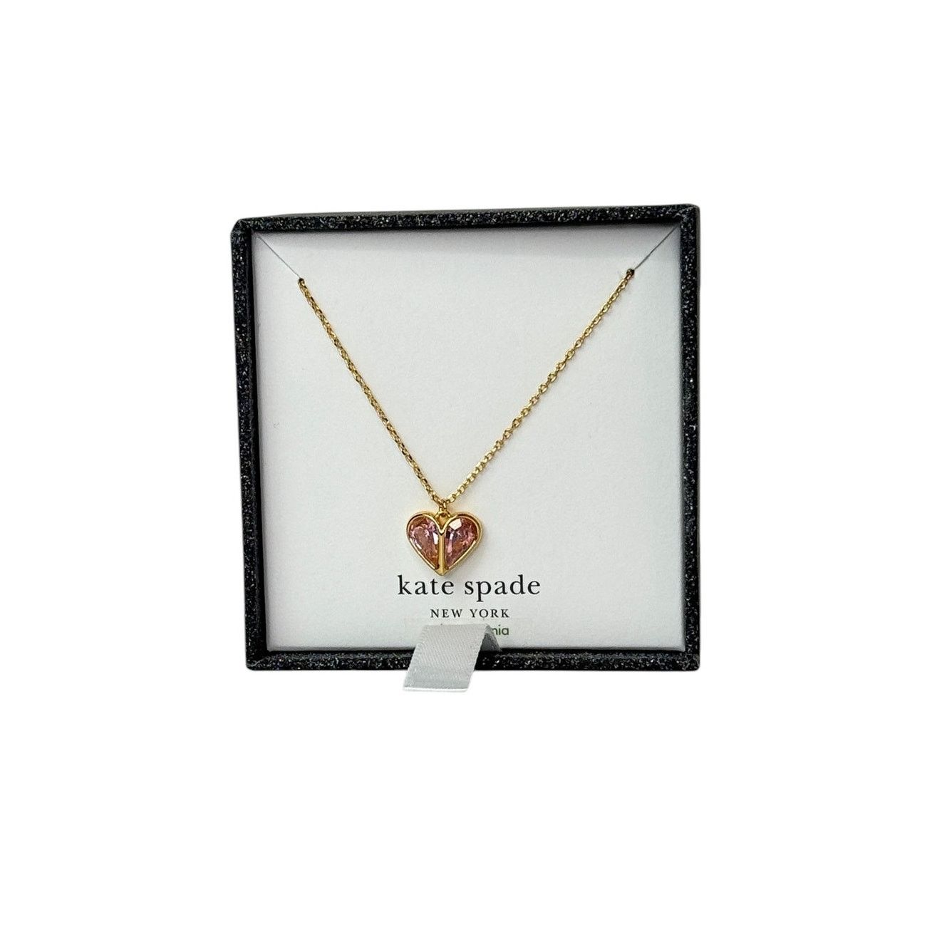 Kate Spade Kate Spade Cubic Zirconia Heart Mini Pendant Necklace Size ONE SIZE - 1 Thumbnail