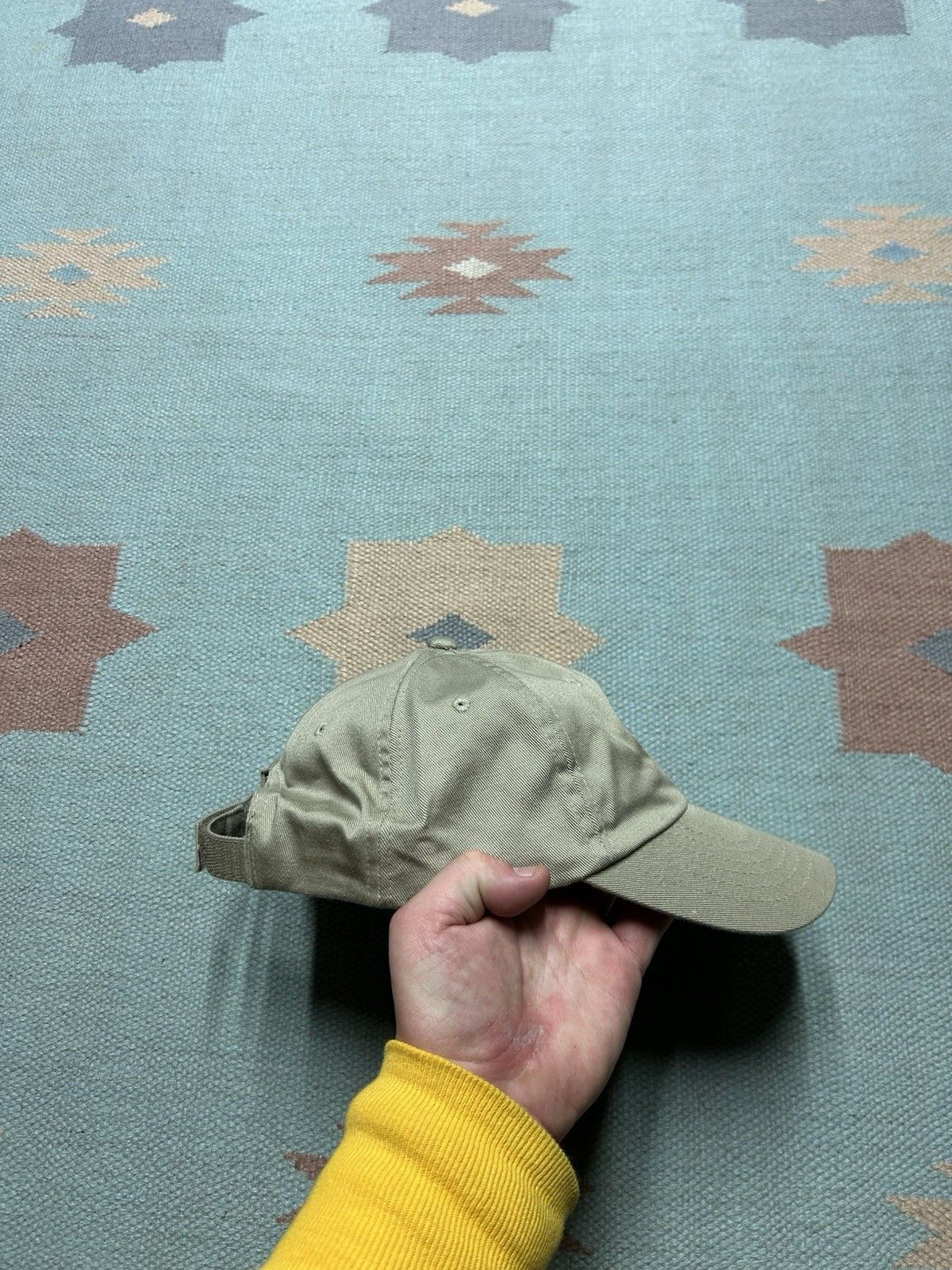Vintage Vtg strapback hat Idaho river nature embroidered beige tan Size ONE SIZE - 8 Thumbnail
