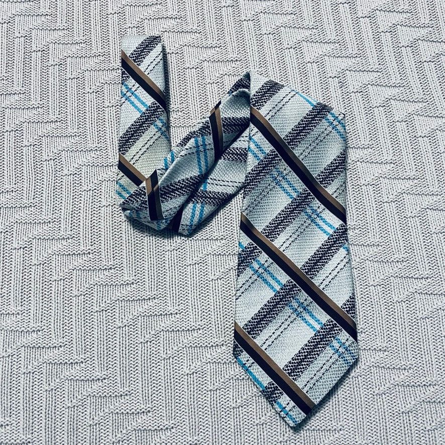 Oleg Cassini Vintage Gimbels Oleg Cassini blue plaid tie Size ONE SIZE - 1 Thumbnail