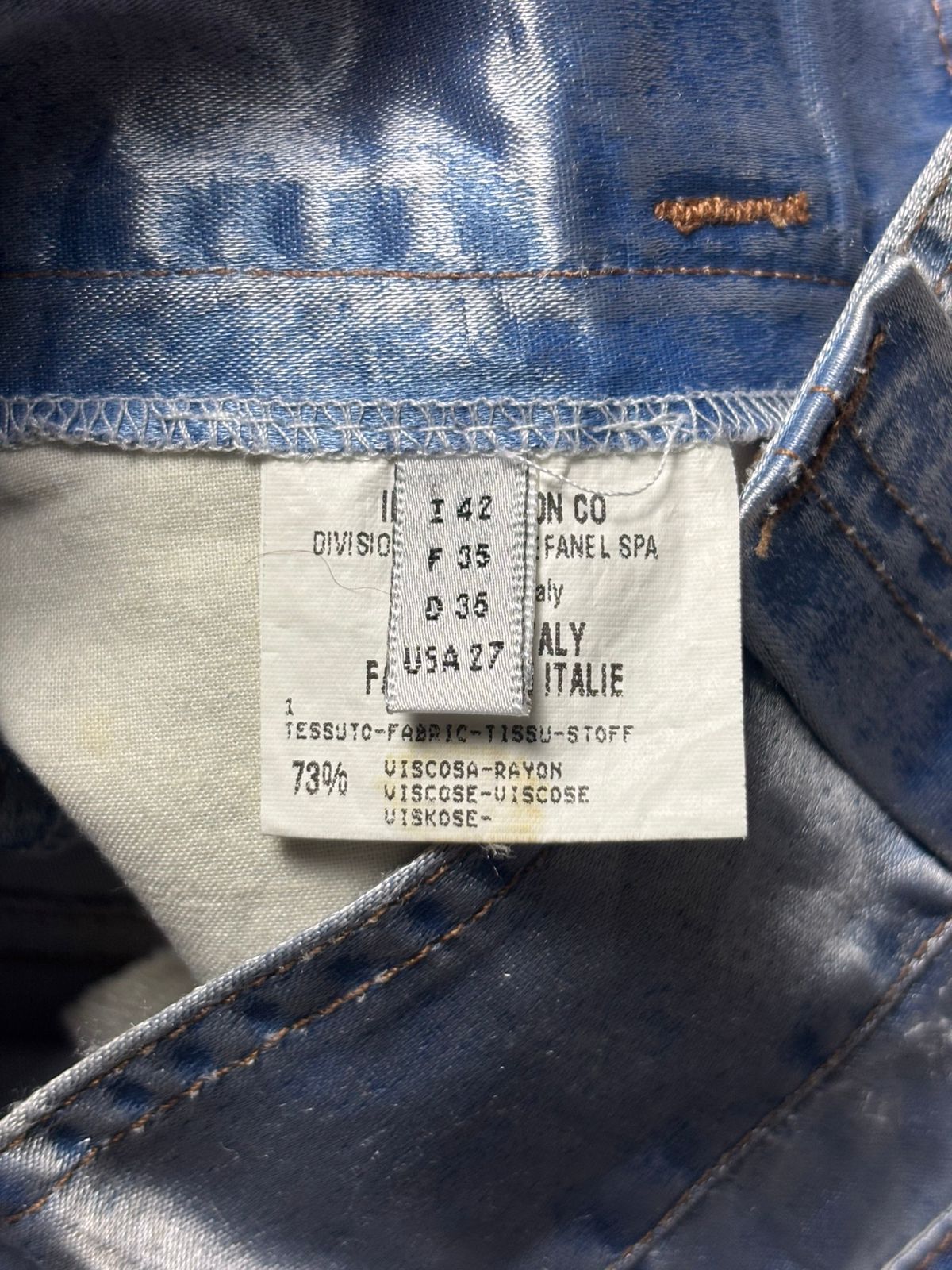 Marithe + Francois Girbaud Deadstock 2001 Marithe Francois Girbaud Pantaloni II Scelta Size 27" / US 4 / IT 40 - 7 Thumbnail