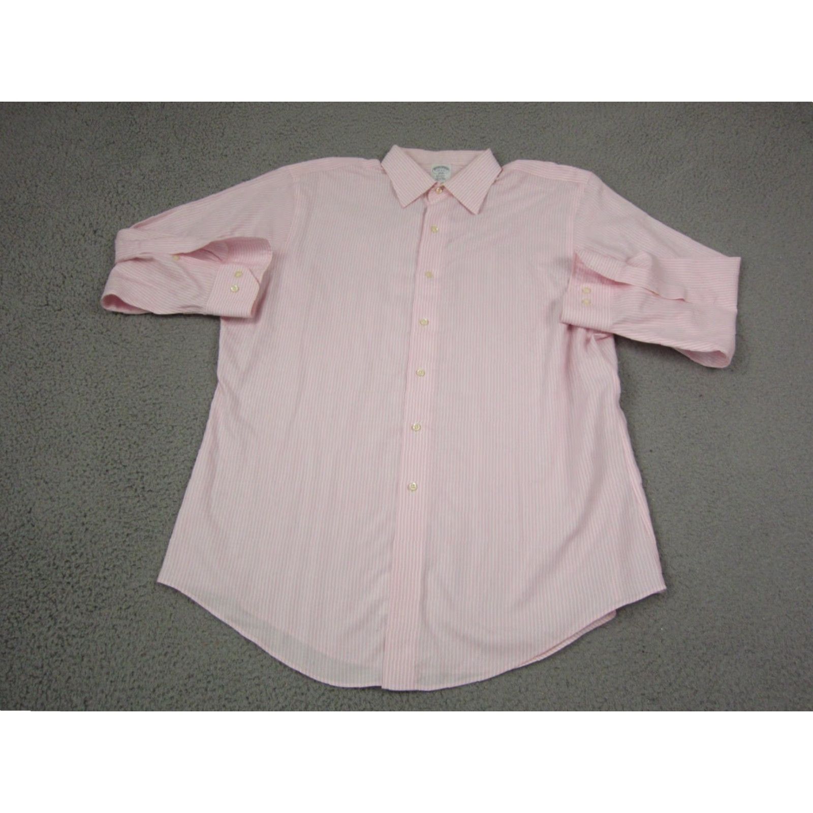 Brooks Brothers Brooks Brothers Shirt Adult 17 Pink Cotton Regent Non-Iron Mens Button Up 1818 Size US XL / EU 56 / 4 - 2 Thumbnail