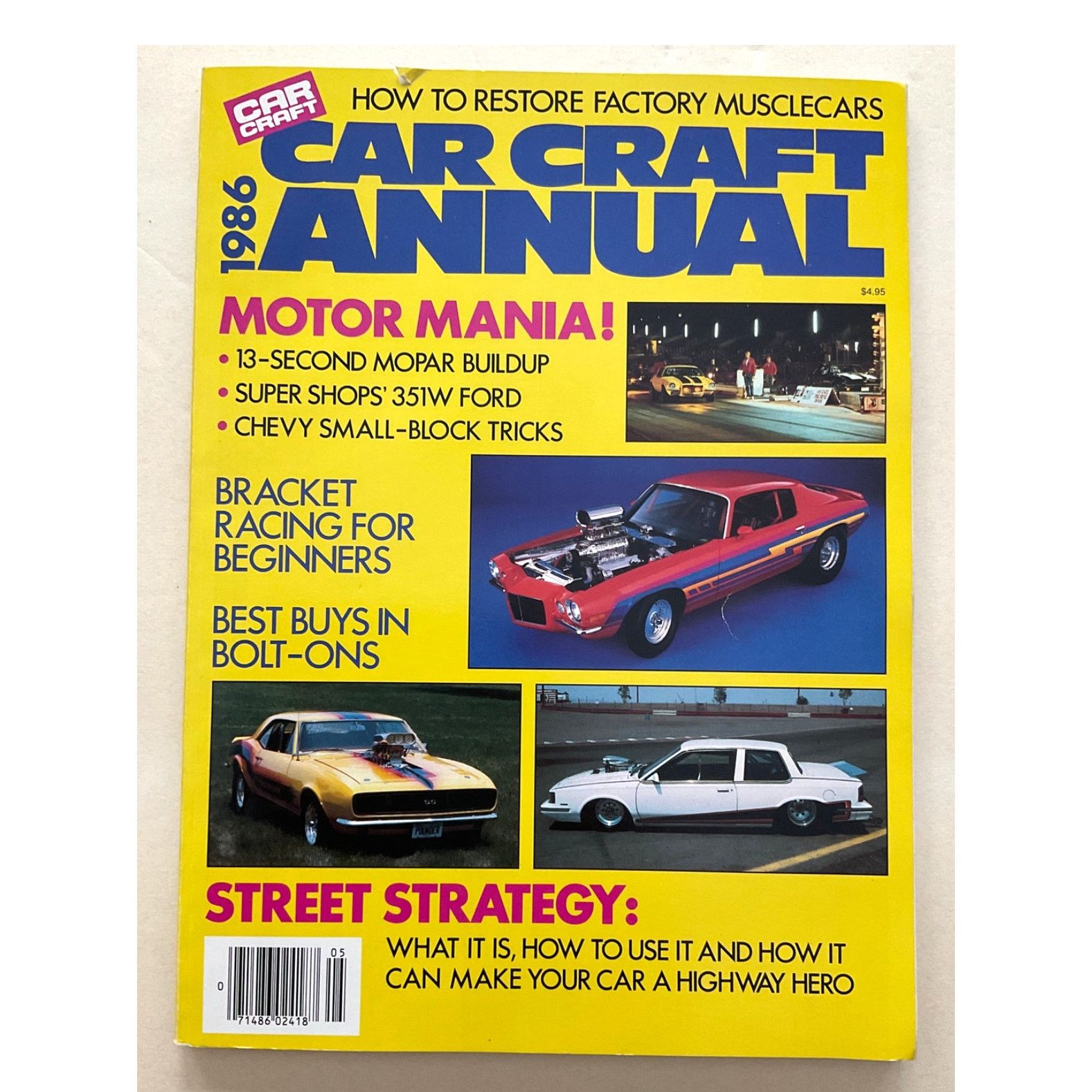 Other Car Craft Annual Vintage 1986 Magazine EUC Size ONE SIZE - 1 Thumbnail