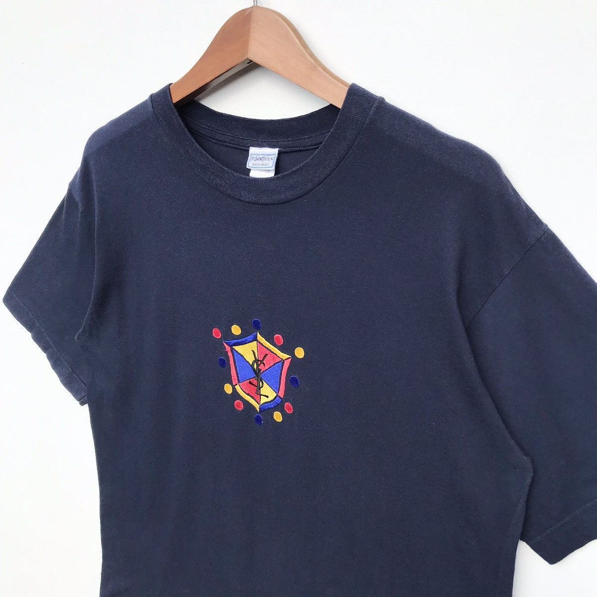 Yves Saint Laurent Vintage Yves Saint Laurent Shirt YSL Luxury Brand Sunfaded Size US L / EU 52-54 / 3 - 6 Thumbnail
