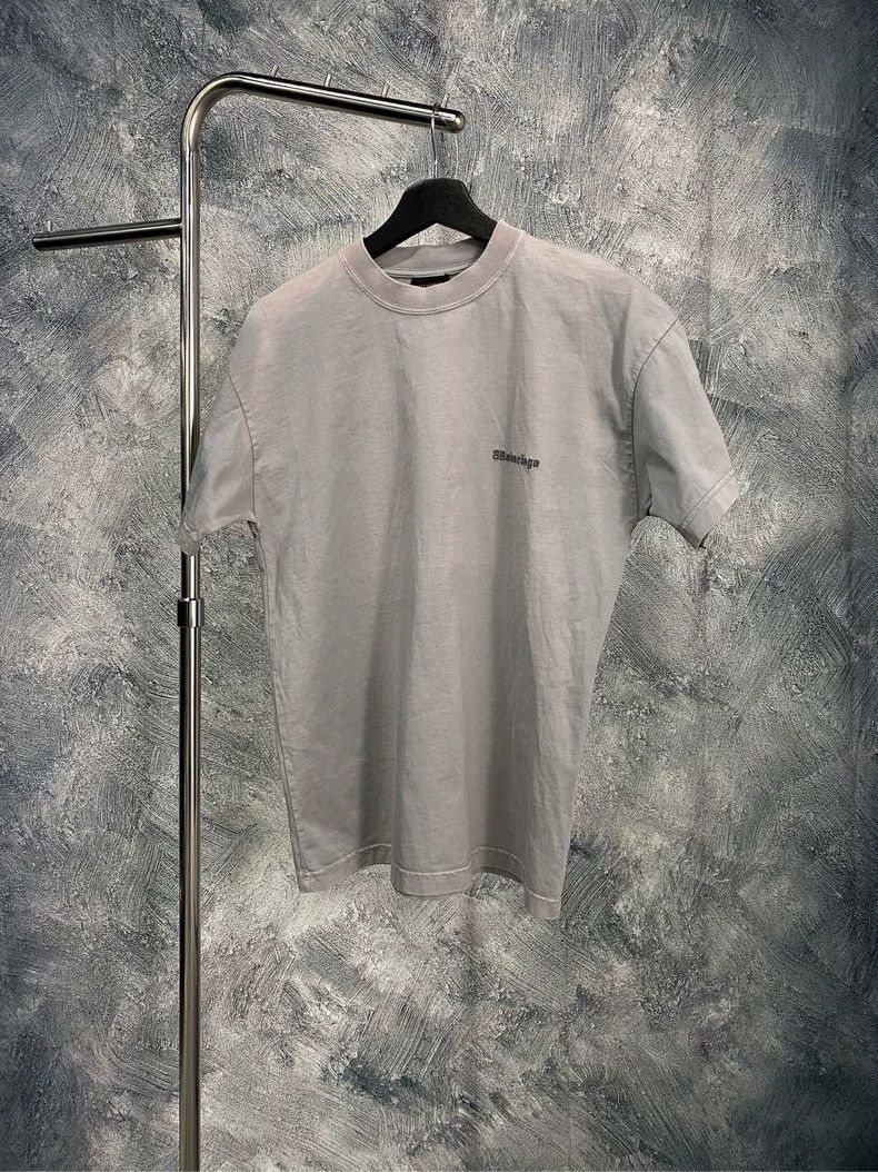 Balenciaga Balenciaga Tie-dyed embroidered logo short sleeve T-shirt Size US XS / EU 42 / 0 - 1 Thumbnail