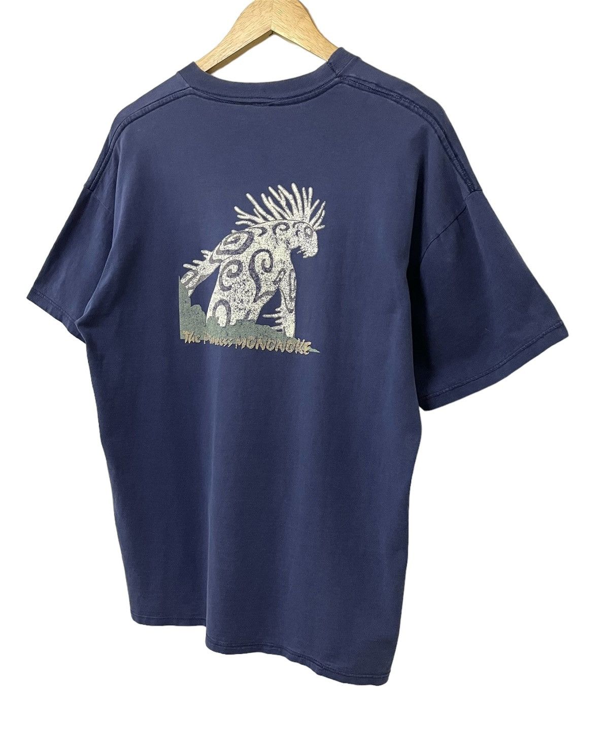 Anime VINTAGE 90s WORN THE PRINCESS MONONOKE ANIME FILM TSHIRT Size US L / EU 52-54 / 3 - 7 Thumbnail