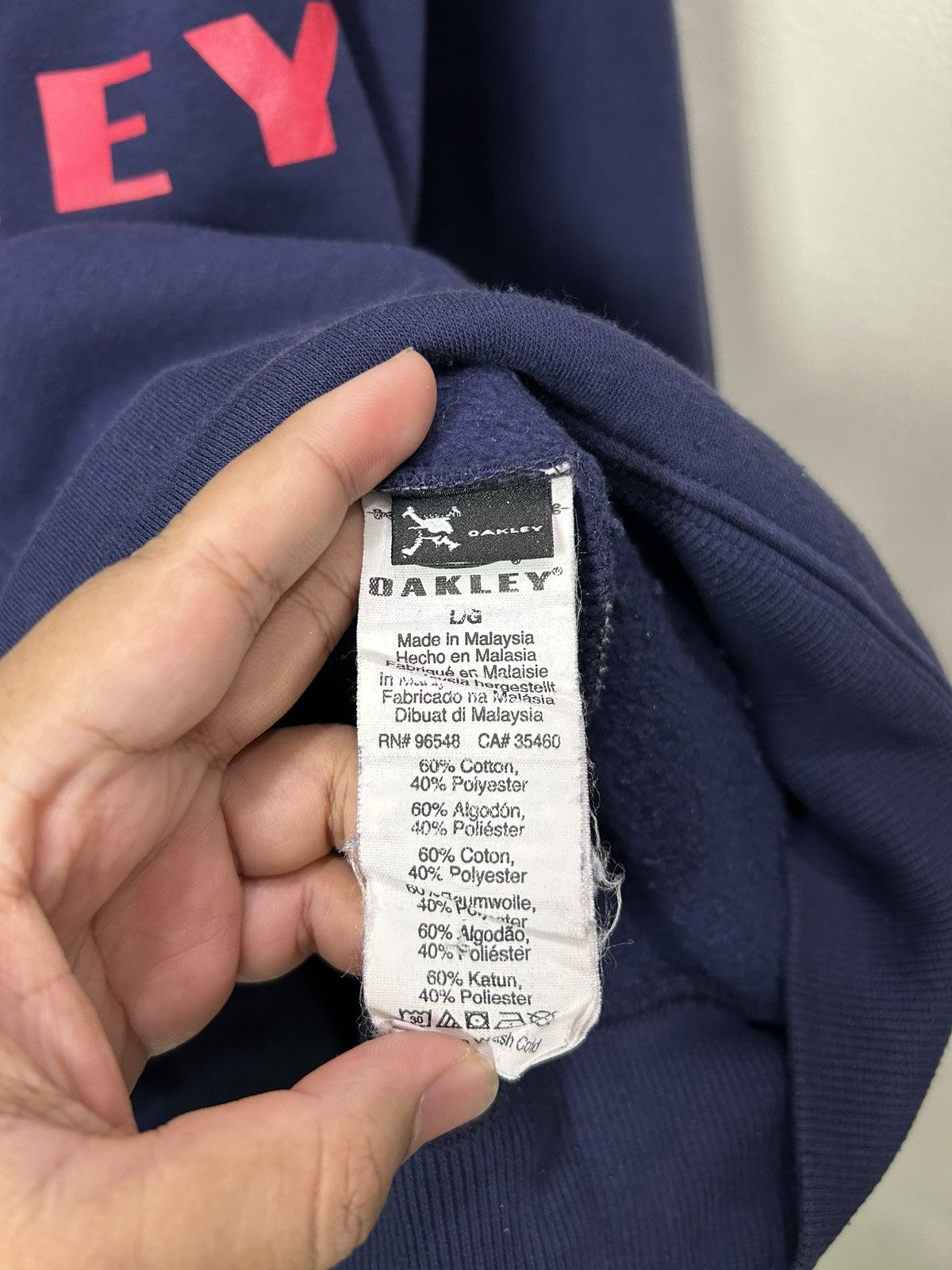 Oakley Oakley Spell Out Big Logo Hoodie Size US L / EU 52-54 / 3 - 6 Thumbnail