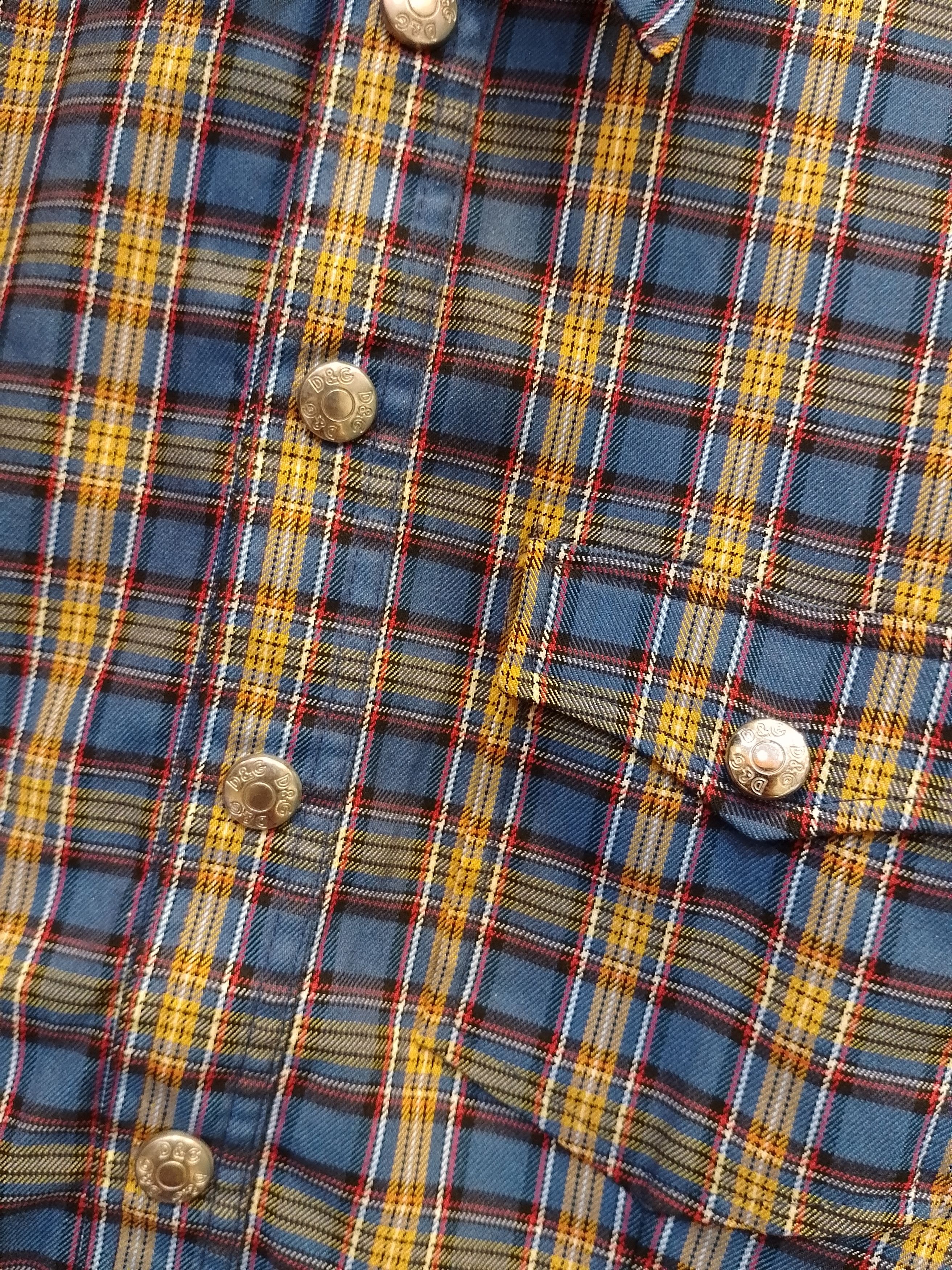 Dolce & Gabbana Vintage Dolce & Gabbana Plaid Shirt Size US M / EU 48-50 / 2 - 8 Thumbnail