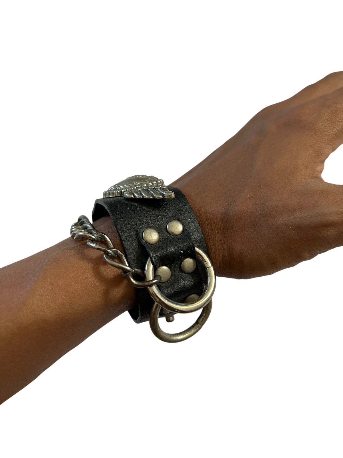 Leather × Vintage Vintage Flying Heart Leather Bracelet Size ONE SIZE - 9 Thumbnail